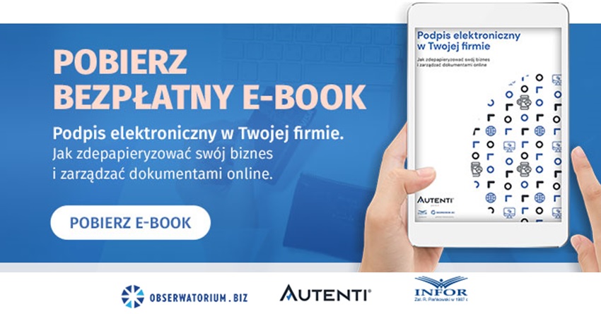 Podpis elektroniczny to dane elektroniczne, których używa się do podpisywania e-dokumentów.