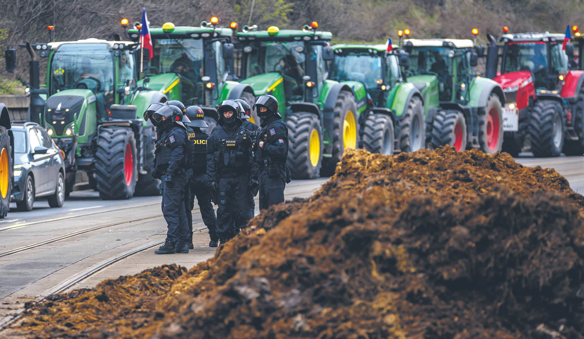 Protest rolników w Czechach