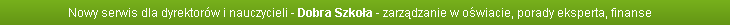Dobra Szkoła - zarządzanie w oświacie