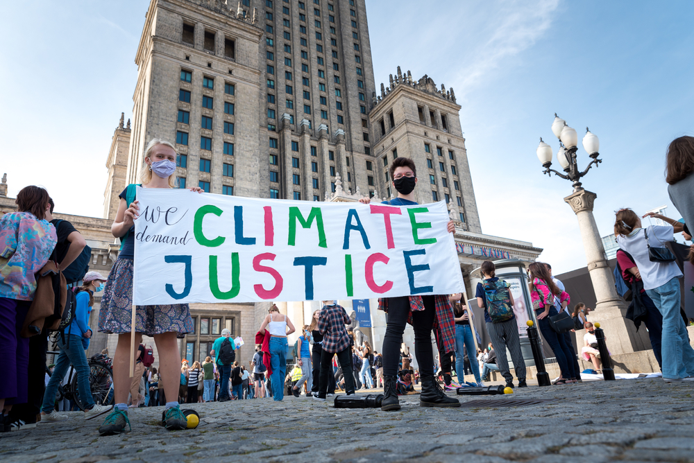 Protest młodych aktywistów w Warszawie
