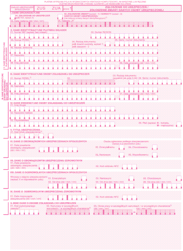 Nowe Wzory Zus Zua I Zus Zza Od 16 Maja 2021 R Ifk Platforma Księgowych 0460