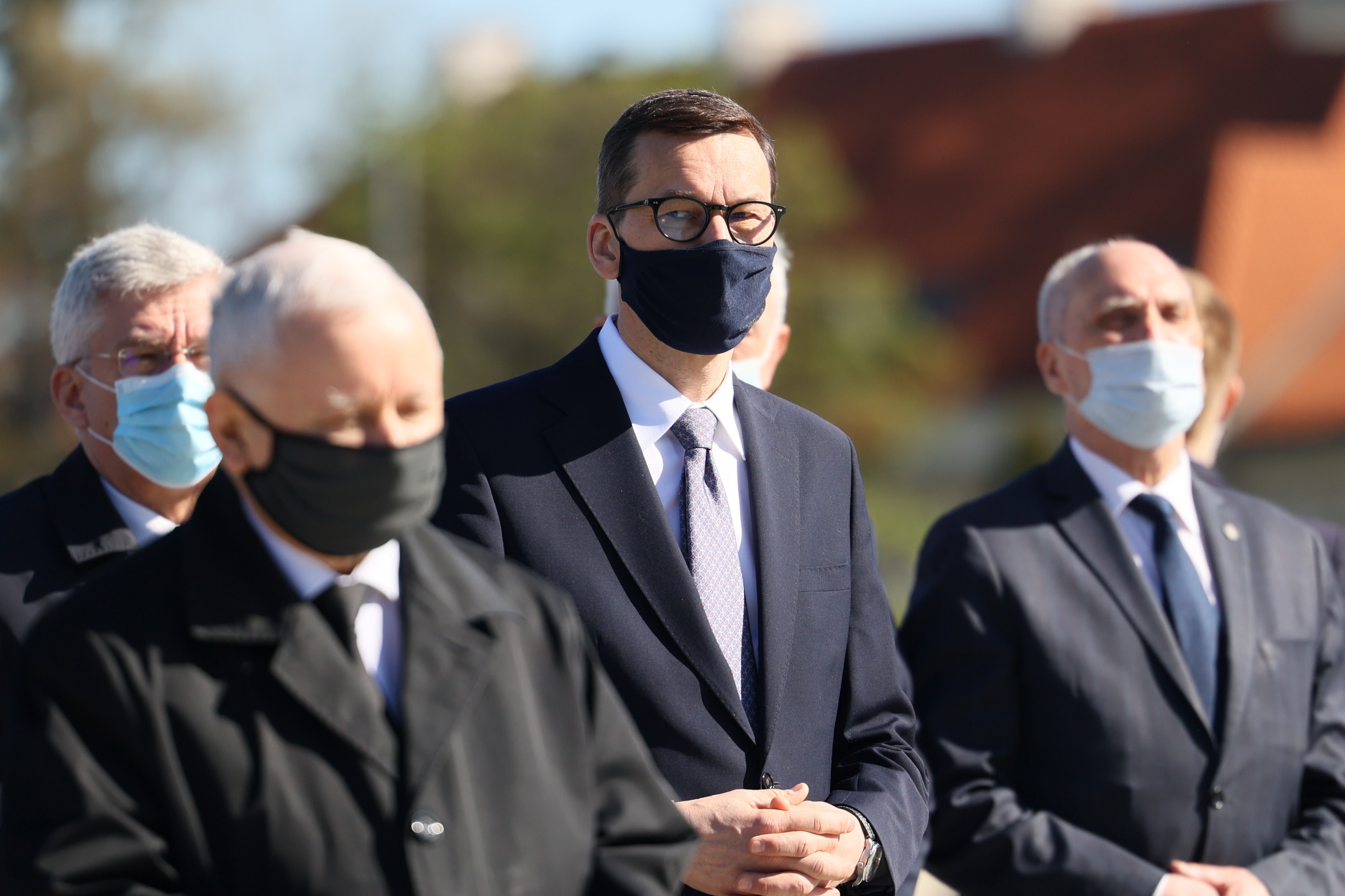 Jarosław Kaczyński, Mateusz Morawiecki, Antoni Macierewicz, Stanisław Karczewski