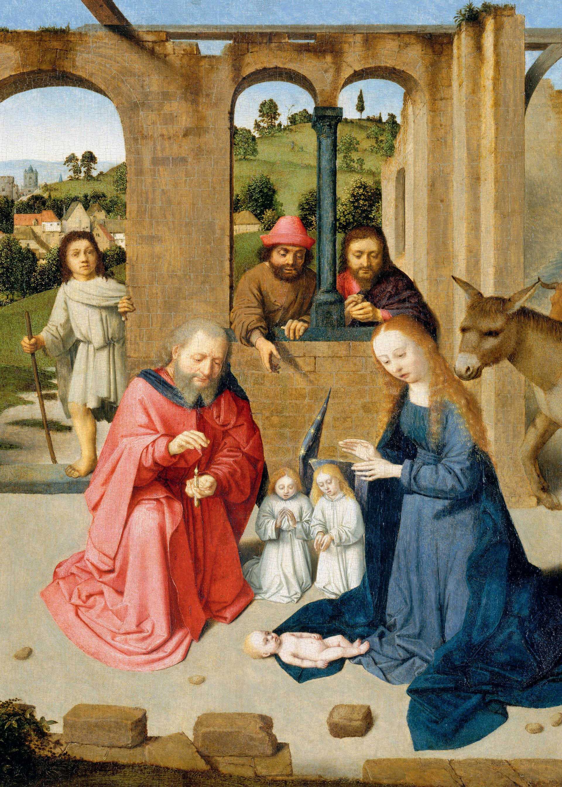 „Boże Narodzenie” Gerarda Davida. Obraz z 1480 r. należy do nurtu wczesnego renesansu północnego