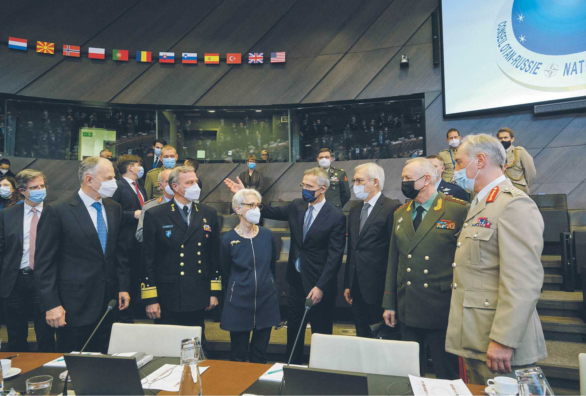 Rozmowy NATO–Rosja w siedzibie Sojuszu w Brukseli, 12 stycznia 2022 r.