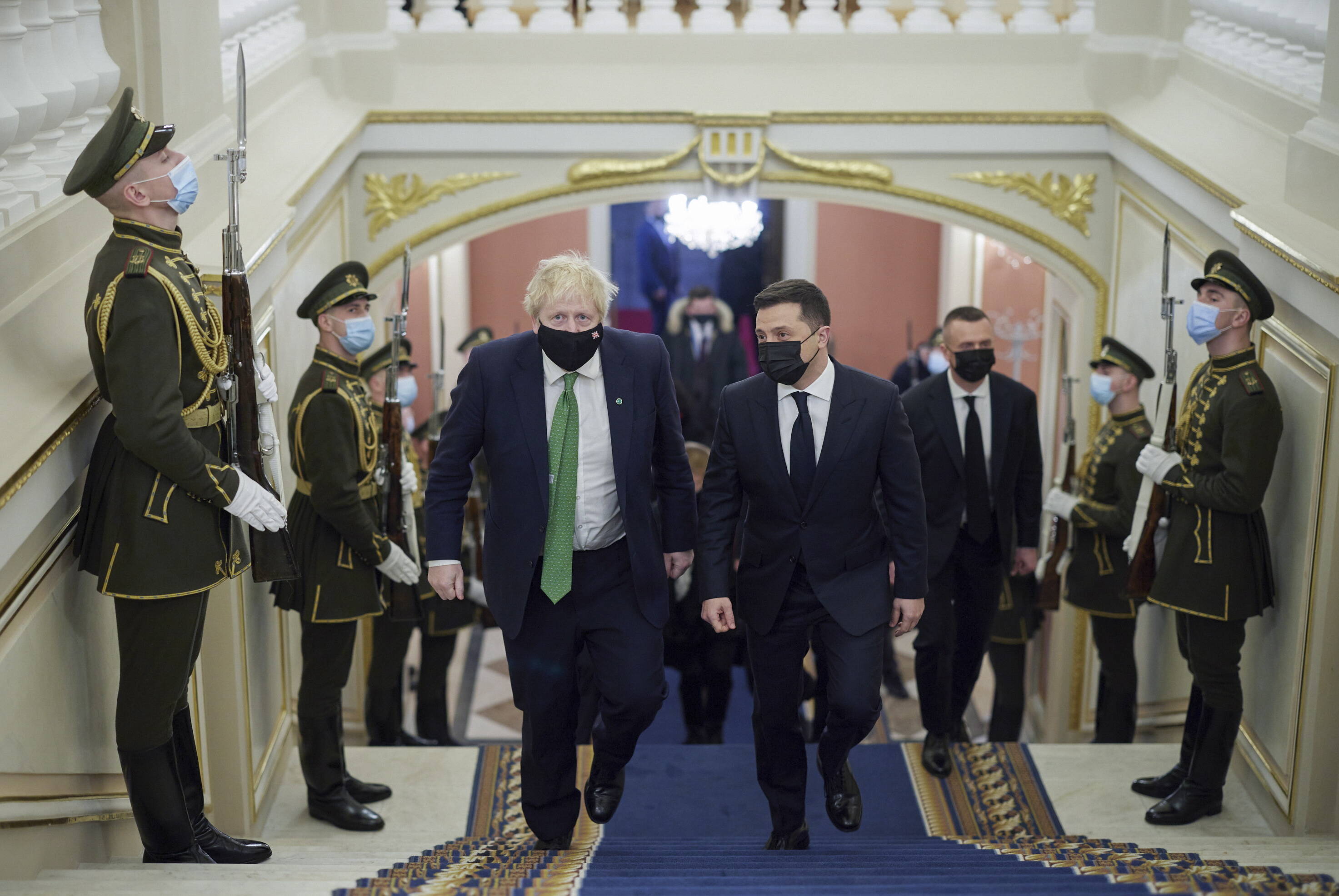 Boris Johnson i Wołodymyr Zełenski