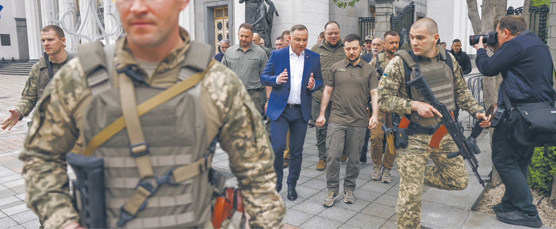 Andrzej Duda był podczas wojny w Kijowie dwa razy. Wysocy rangą oficerowie polskiego wojska nie spieszą się jednak z odwiedzaniem ukraińskiej stolicy