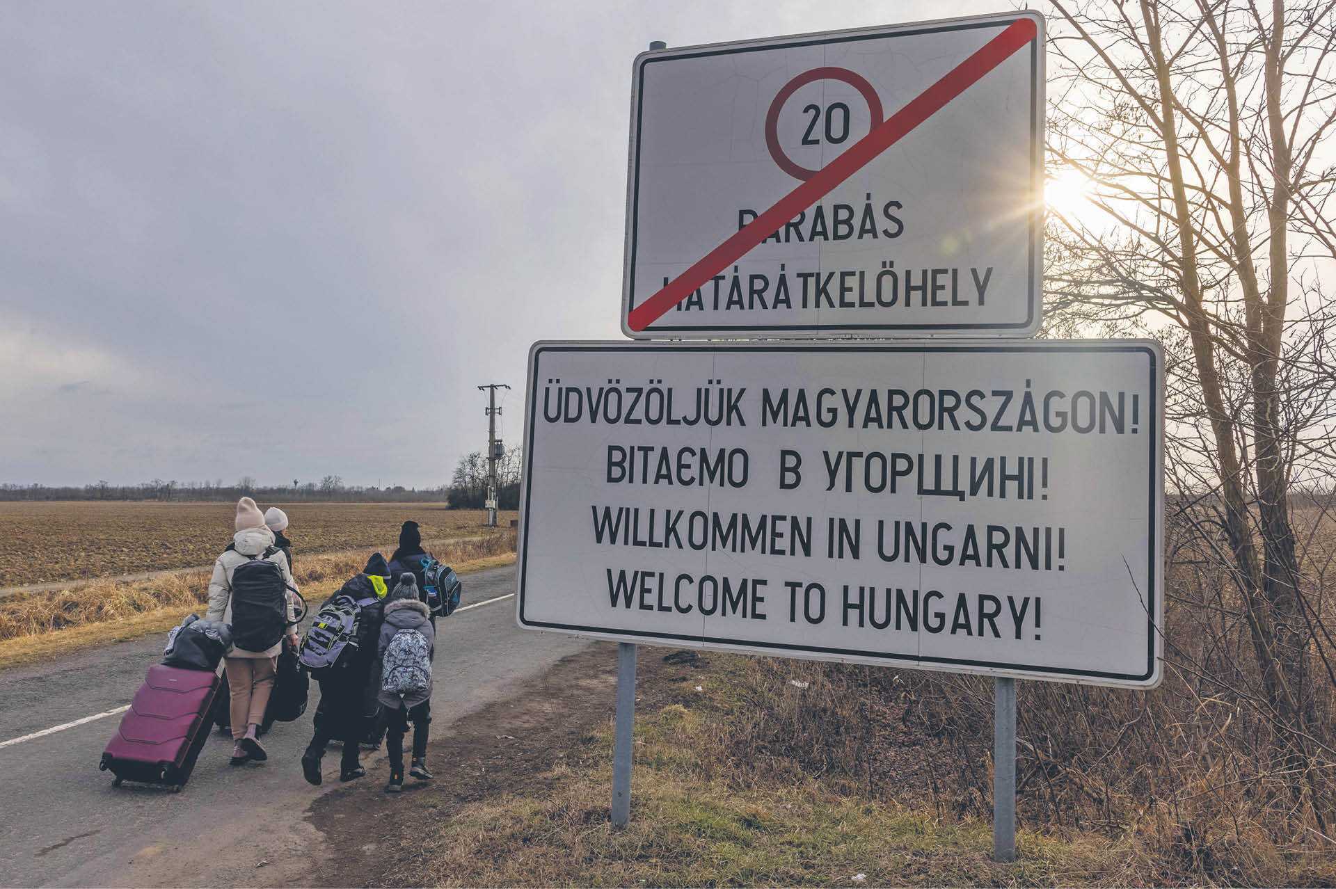 Przejście graniczne Barabas – Kosoń, luty 2022 r.