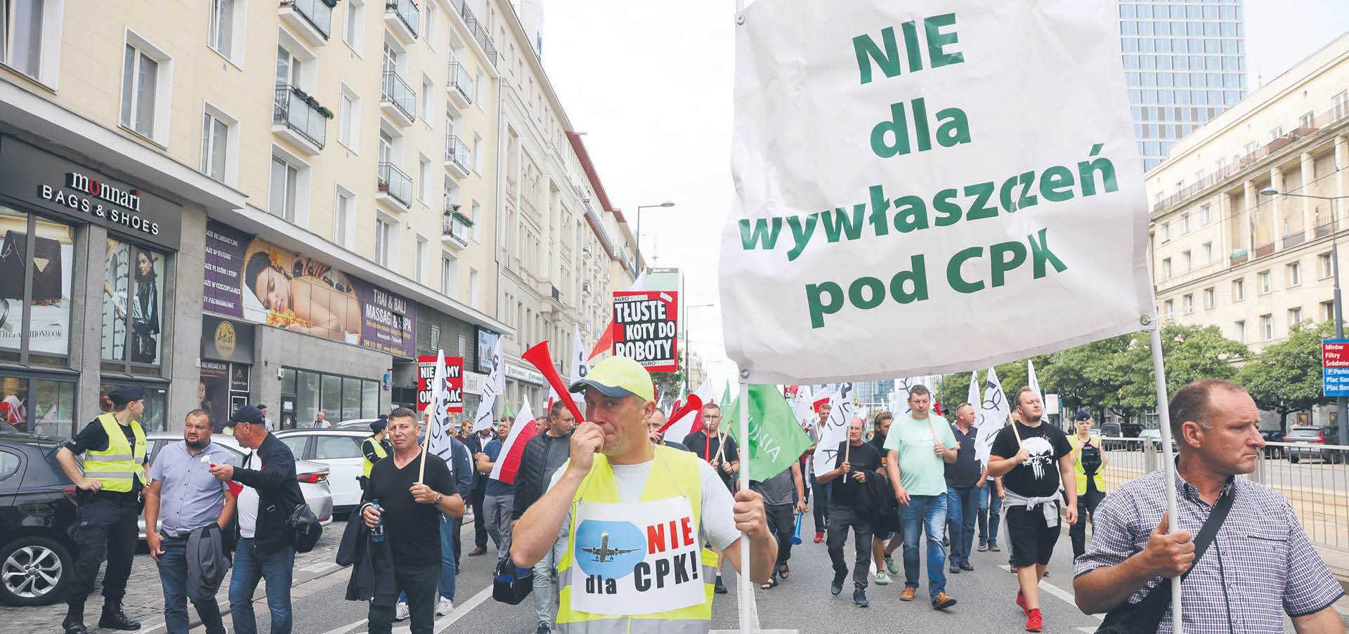 Protest rolników pod hasłem „Nie damy się okraść” (Warszawa, lipiec 2022)