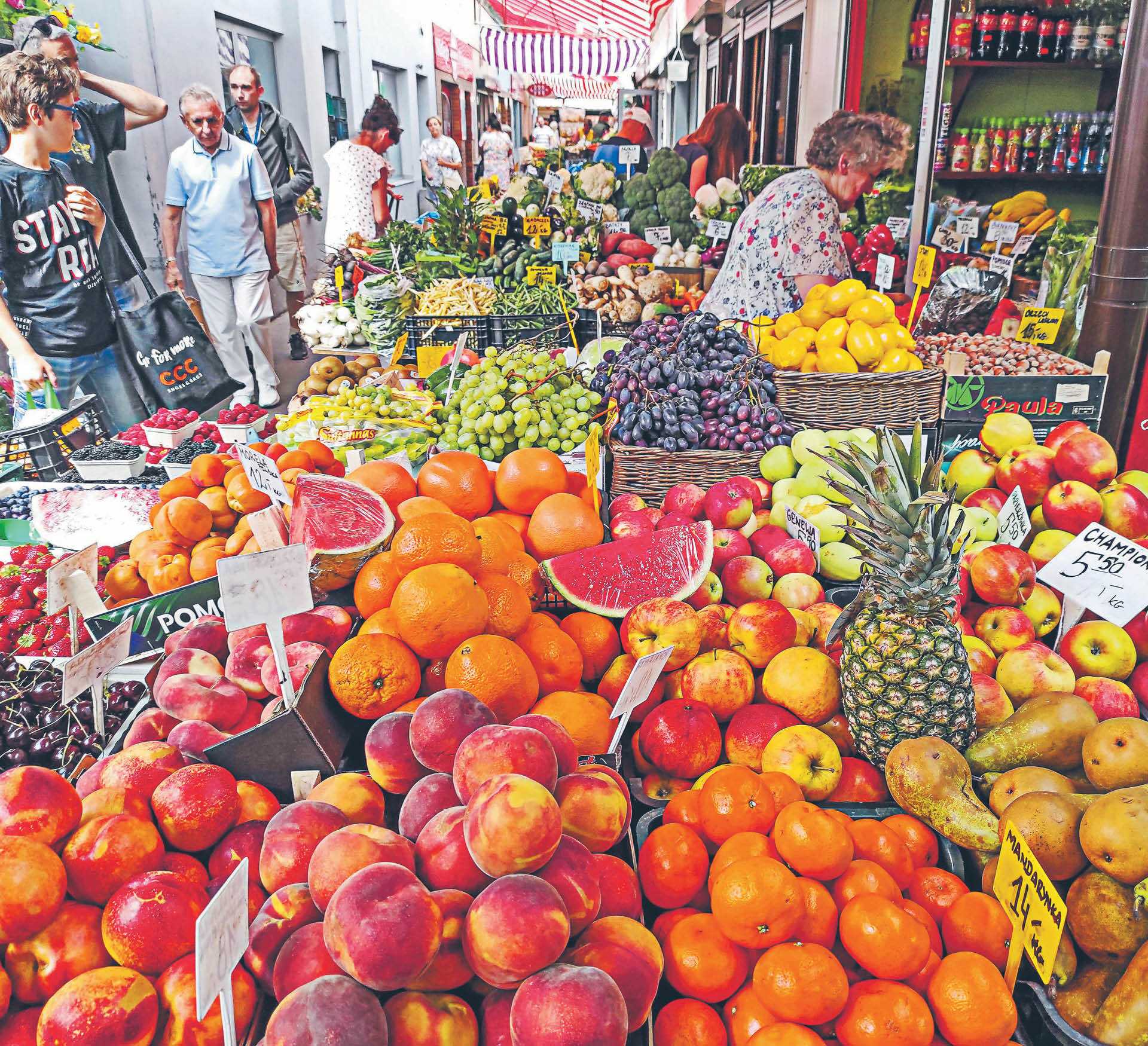 Owoce, warzywa, nabiał i mięso już nie podbijają inflacji