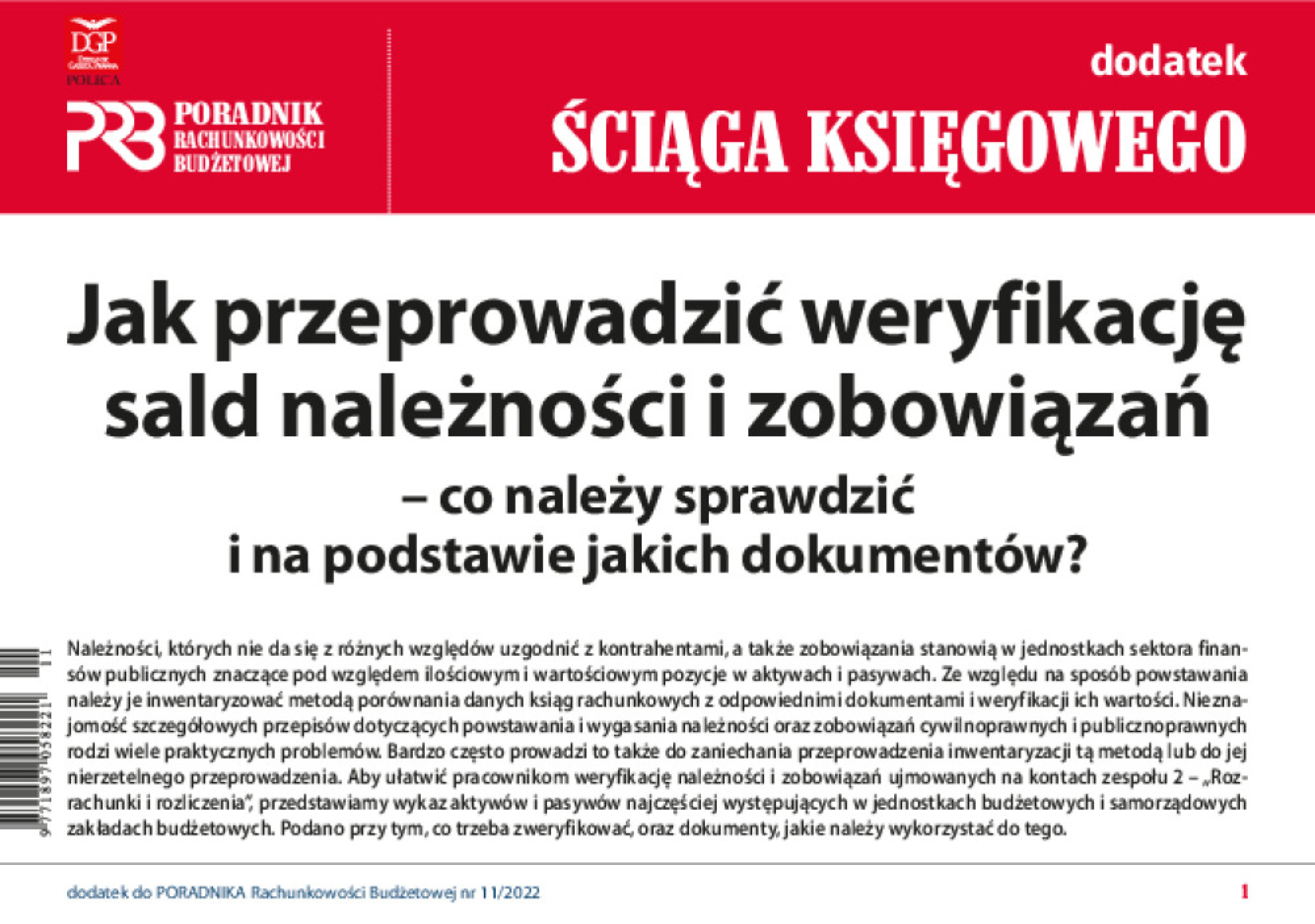 Poradnik Rachunkowości Budżetowej