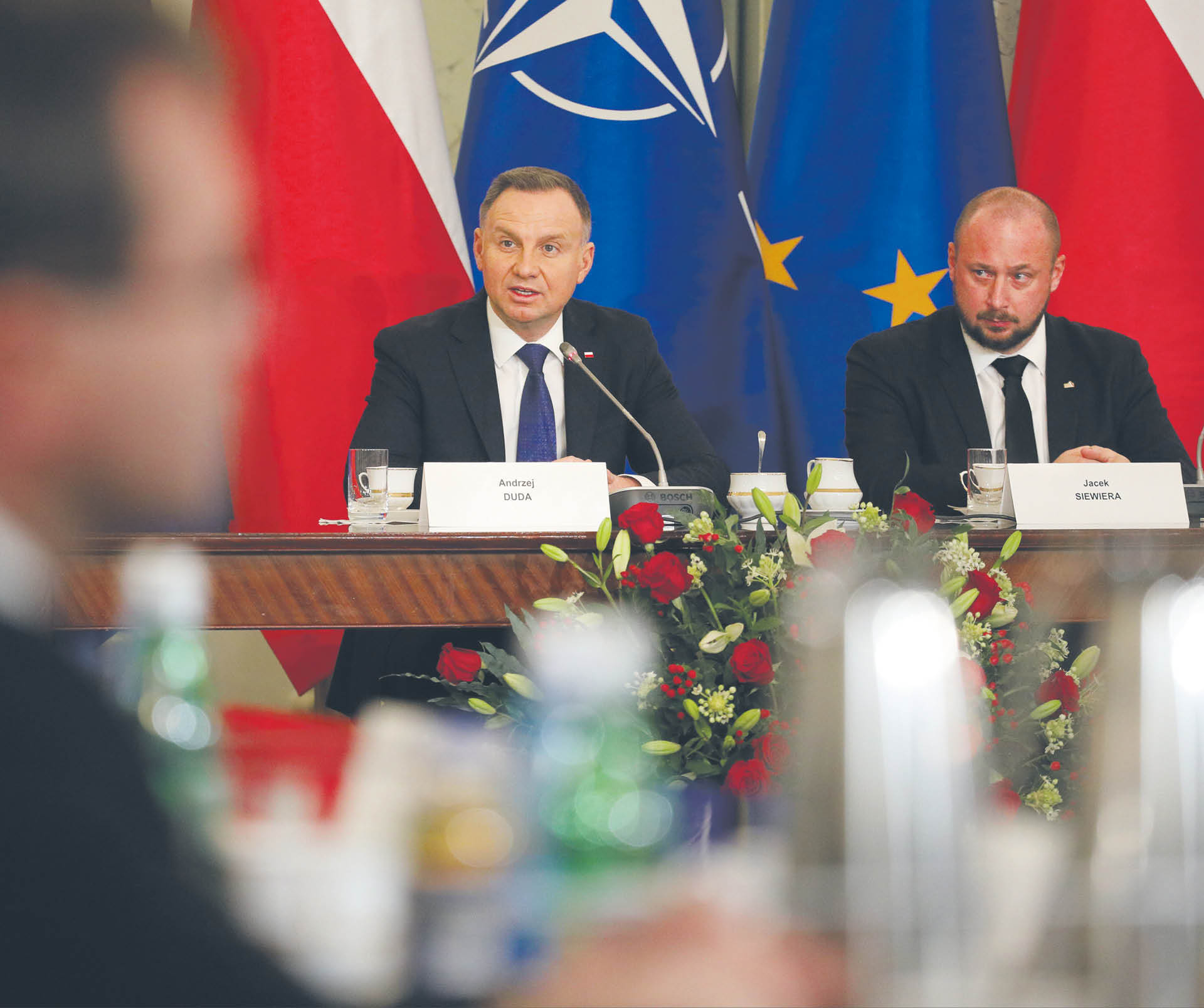 Środa, posiedzenie Rady Bezpieczeństwa Narodowego; obok prezydenta Andrzeja Dudy szef BBN Jacek Siewiera