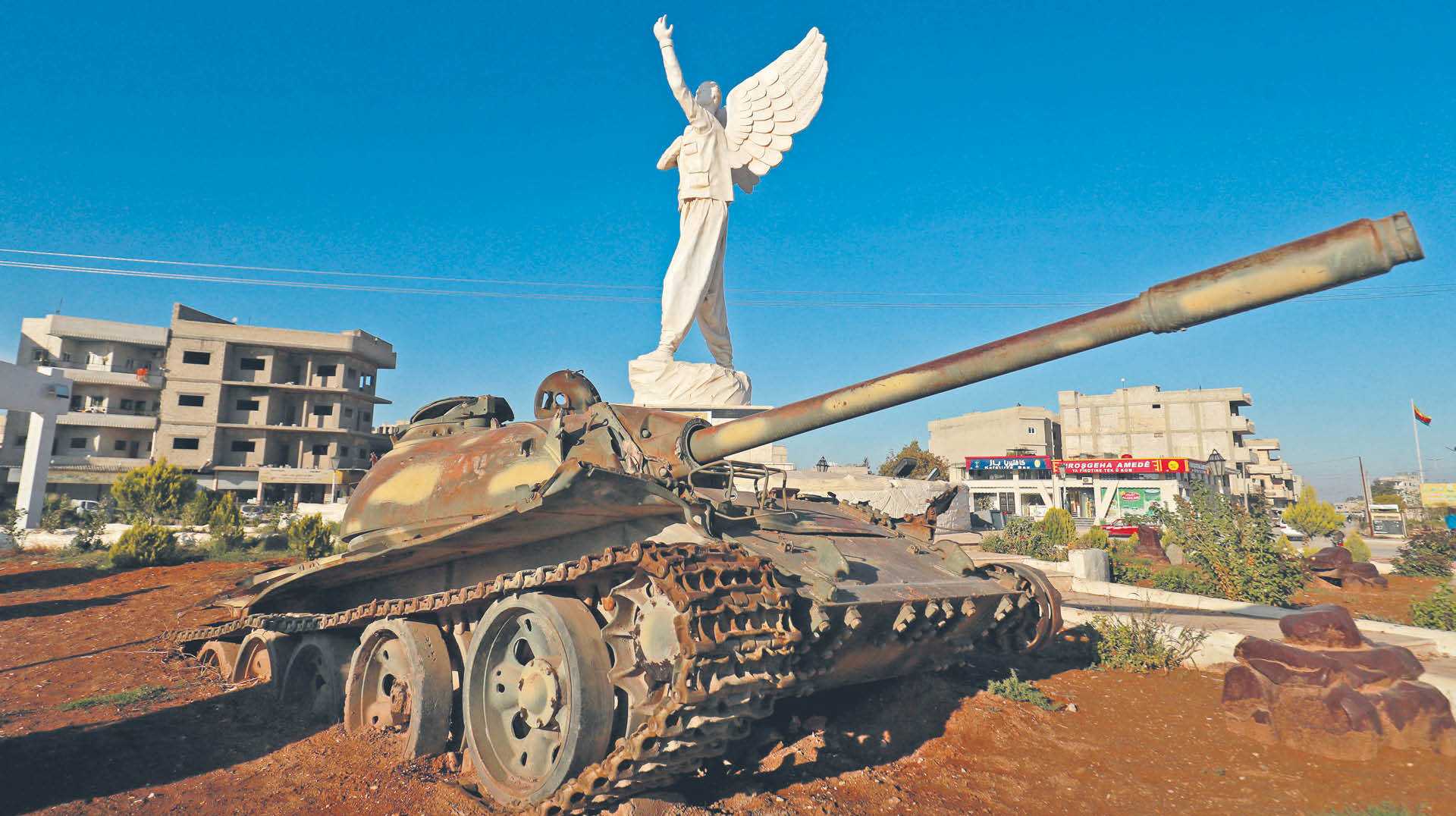 Kurdyjskie miasto Kobane, znane również jako Ajn al-Arab, w prowincji Aleppo