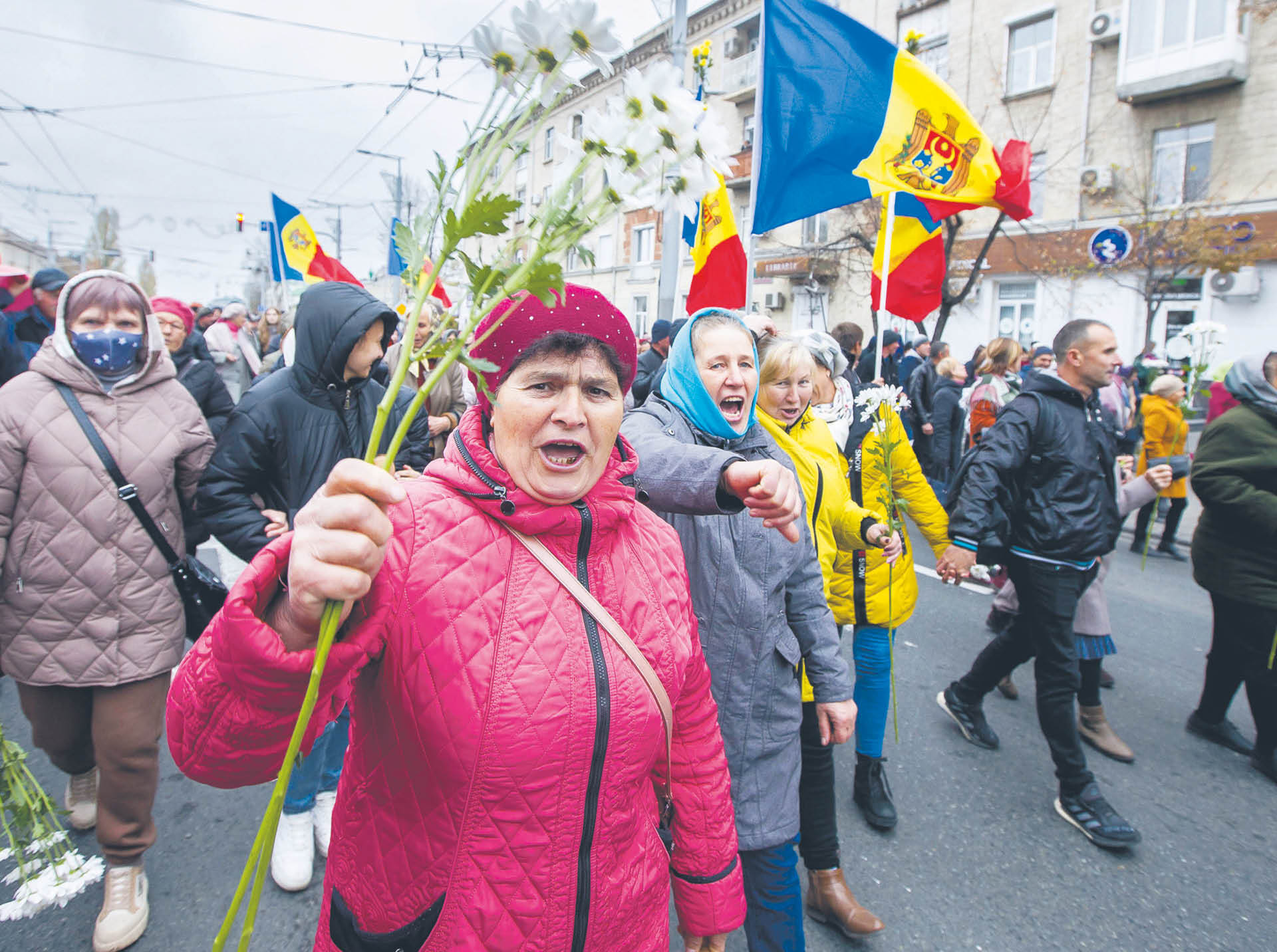 Protest zwolenników Partii Șor w Kiszyniowie