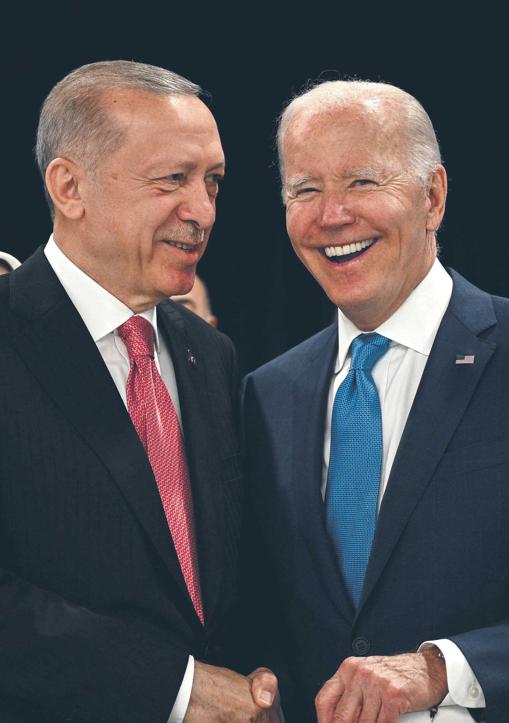 Prezydenci Turcji Recep Tayyip Erdoğan i Stanów Zjednoczonych Joe Biden