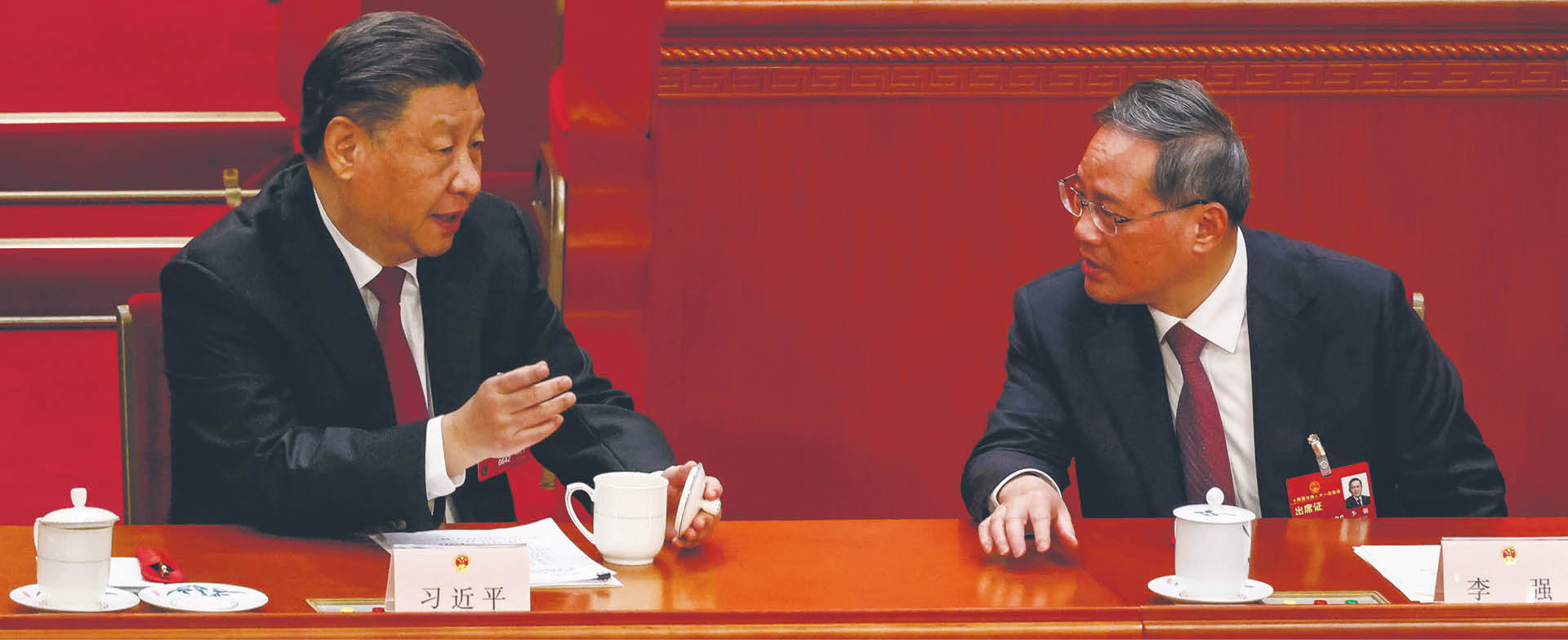 Prezydent Chin Xi Jinping z nowym premierem Li Qiangiem