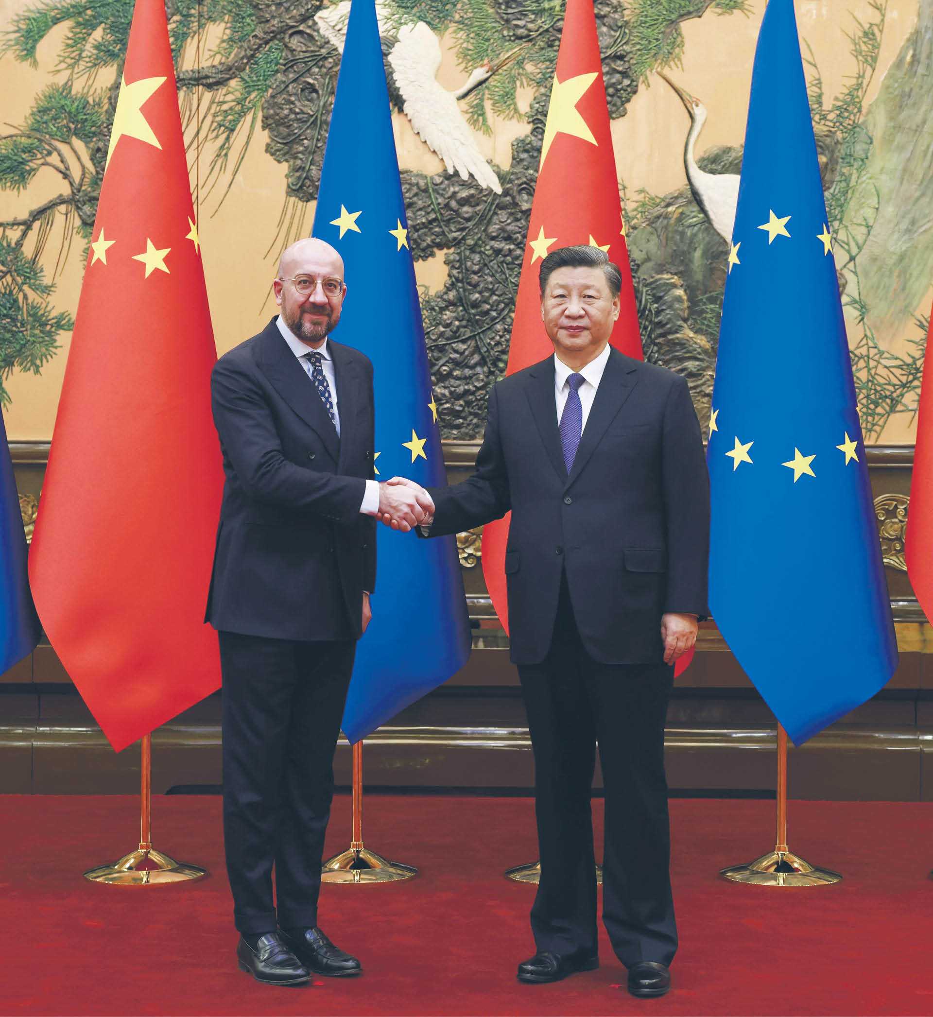 Szef RE Charles Michel jako pierwszy z liderów UE od rozpoczęcia rosyjskiej inwazji na Ukrainę spotkał się w listopadzie ubiegłego roku z prezydentem Chin Xi Jinpingiem