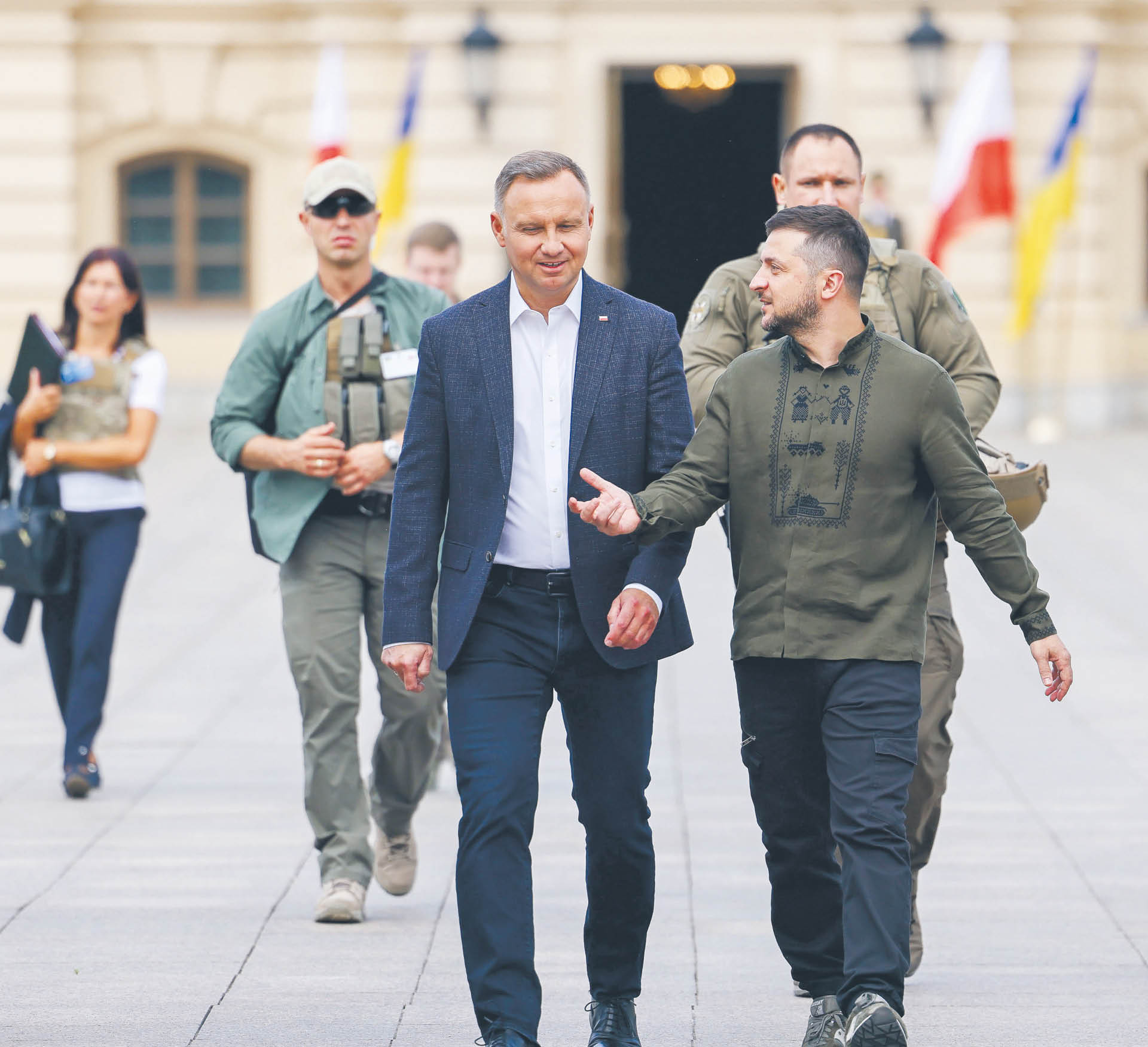 Andrzej Duda i Wołodymyr Zełenski