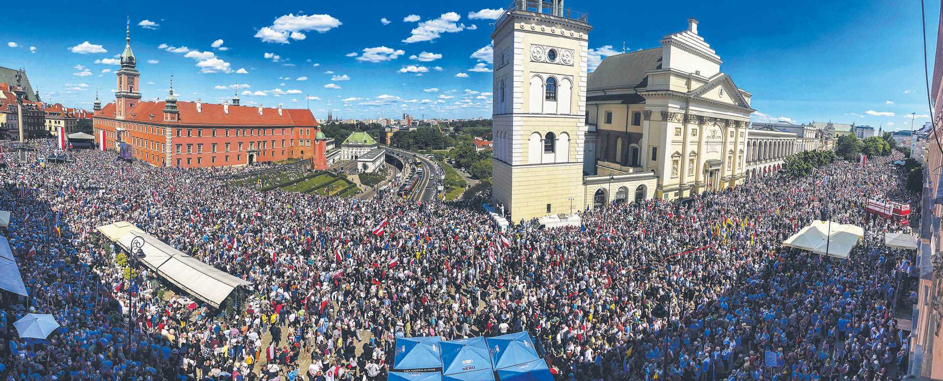 Organizowany przez PO marsz. Warszawa, 4 czerwca 2023 r.