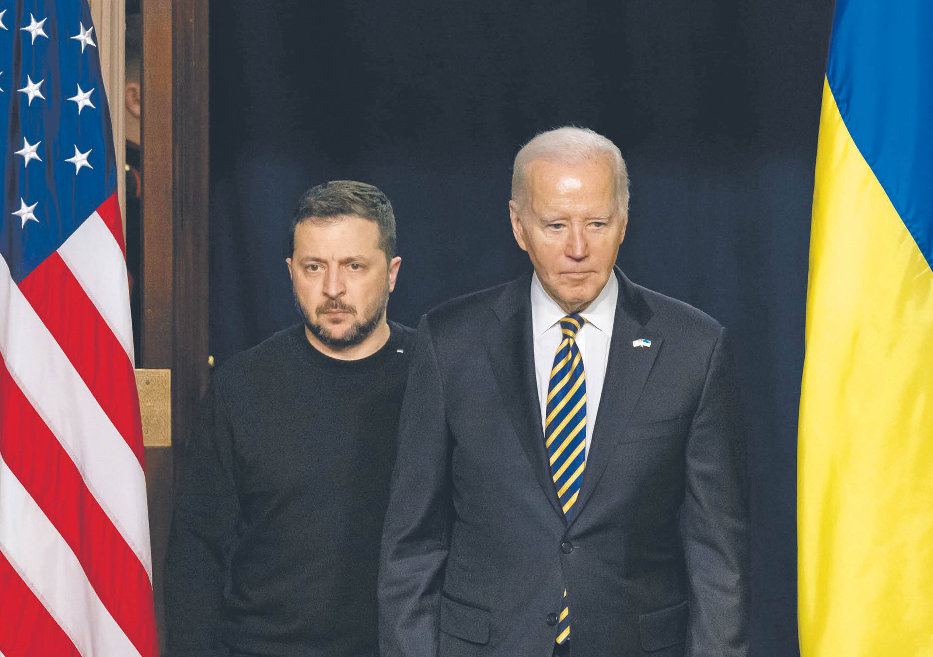 Joe Biden i Wołodymyr Zełenski w Waszyngtonie