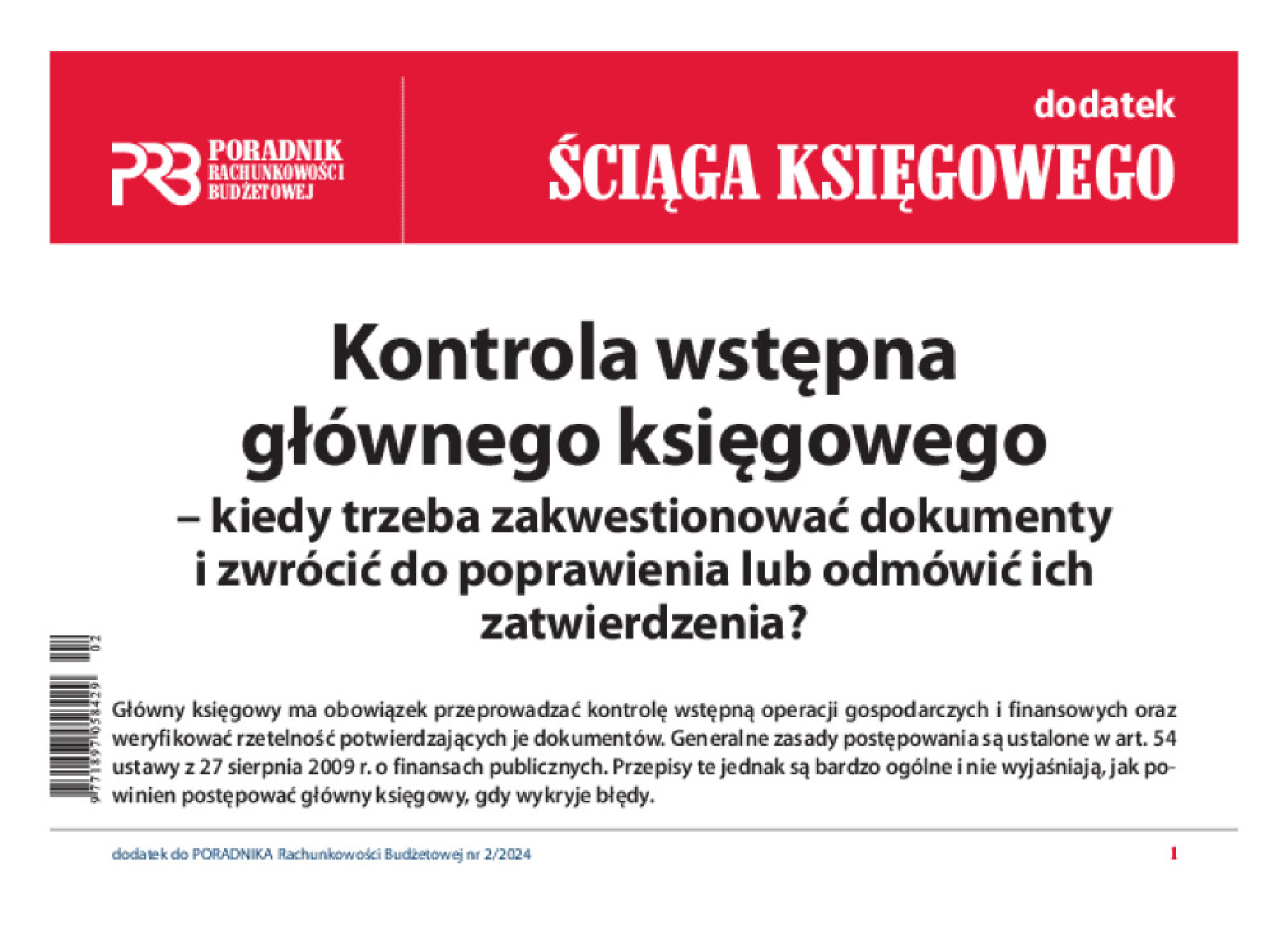 Poradnik Rachunkowości Budżetowej