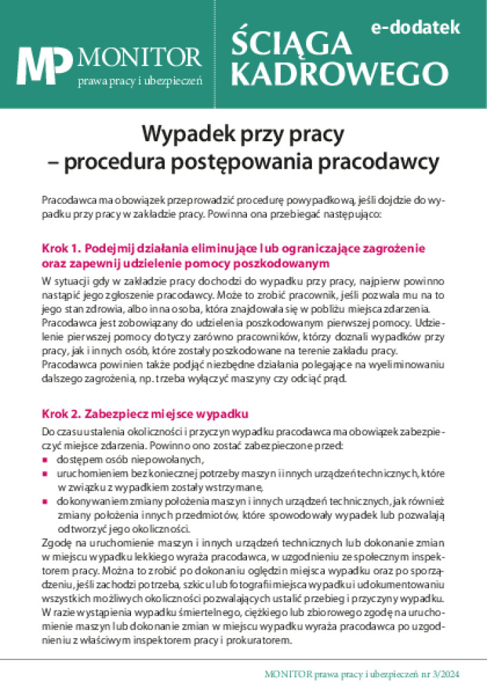 Monitor Prawa Pracy i Ubezpieczeń