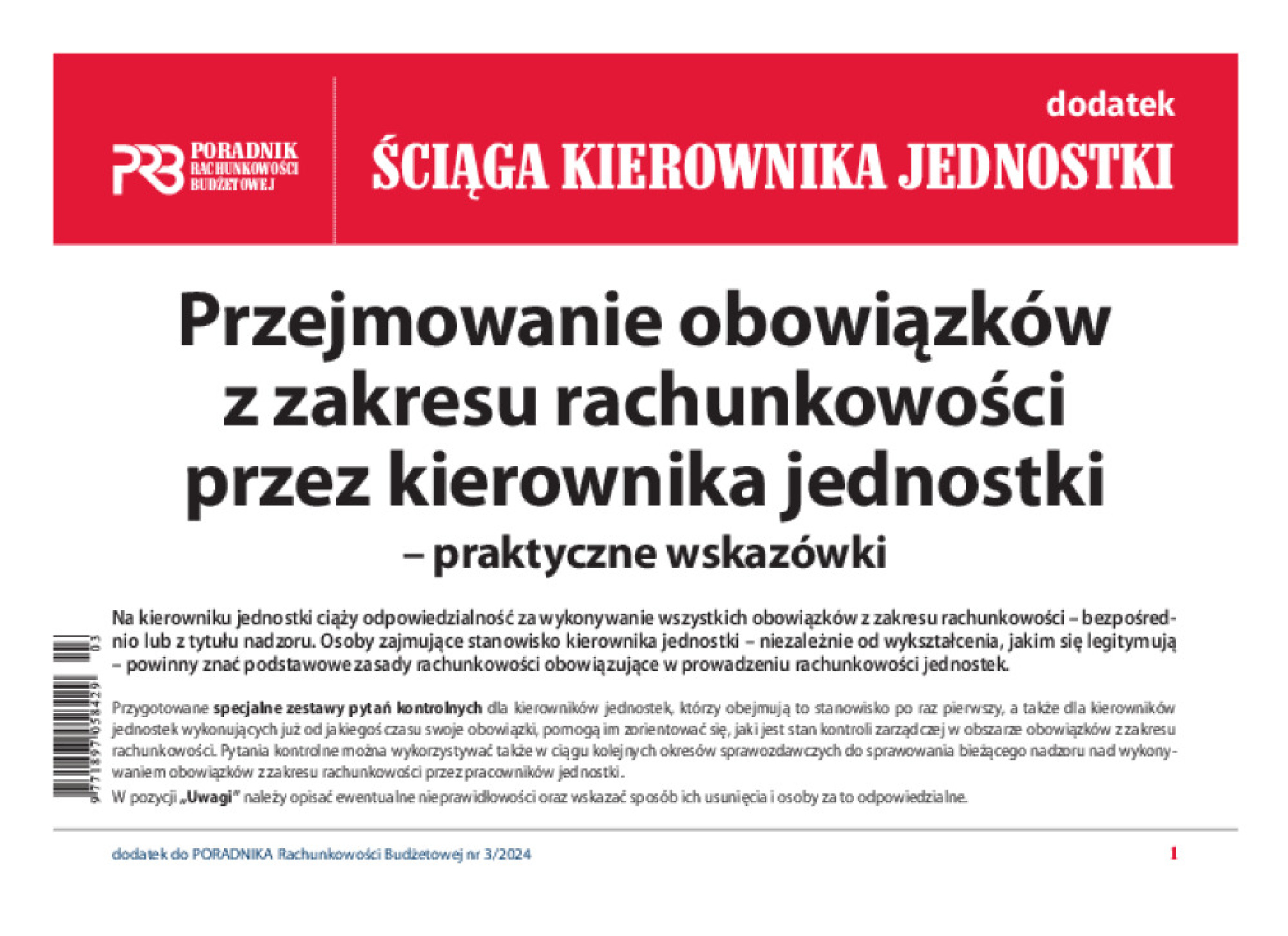 Poradnik Rachunkowości Budżetowej