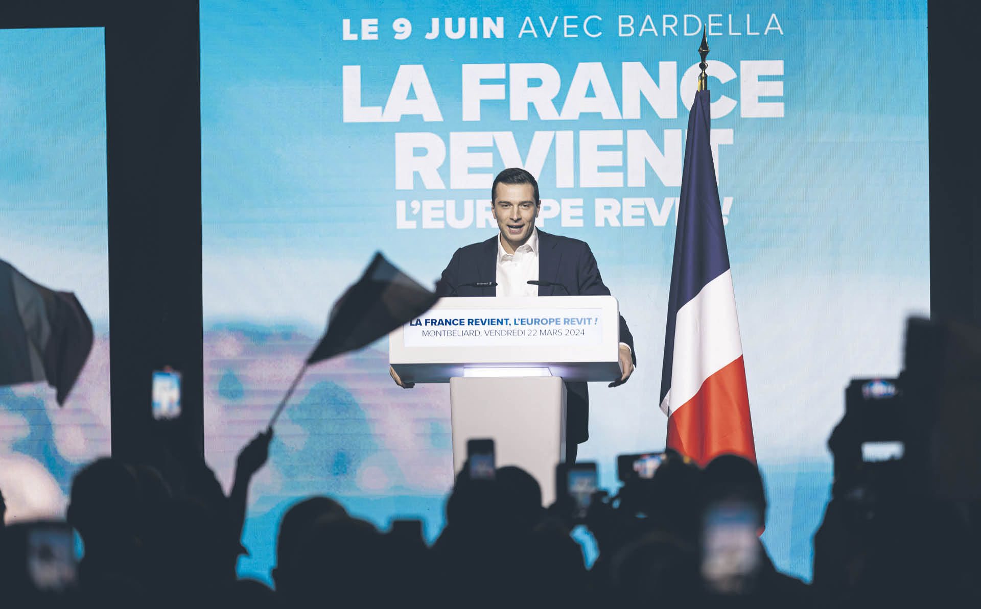 Lider Zjednoczenia Narodowego we Francji Jordan Bardella