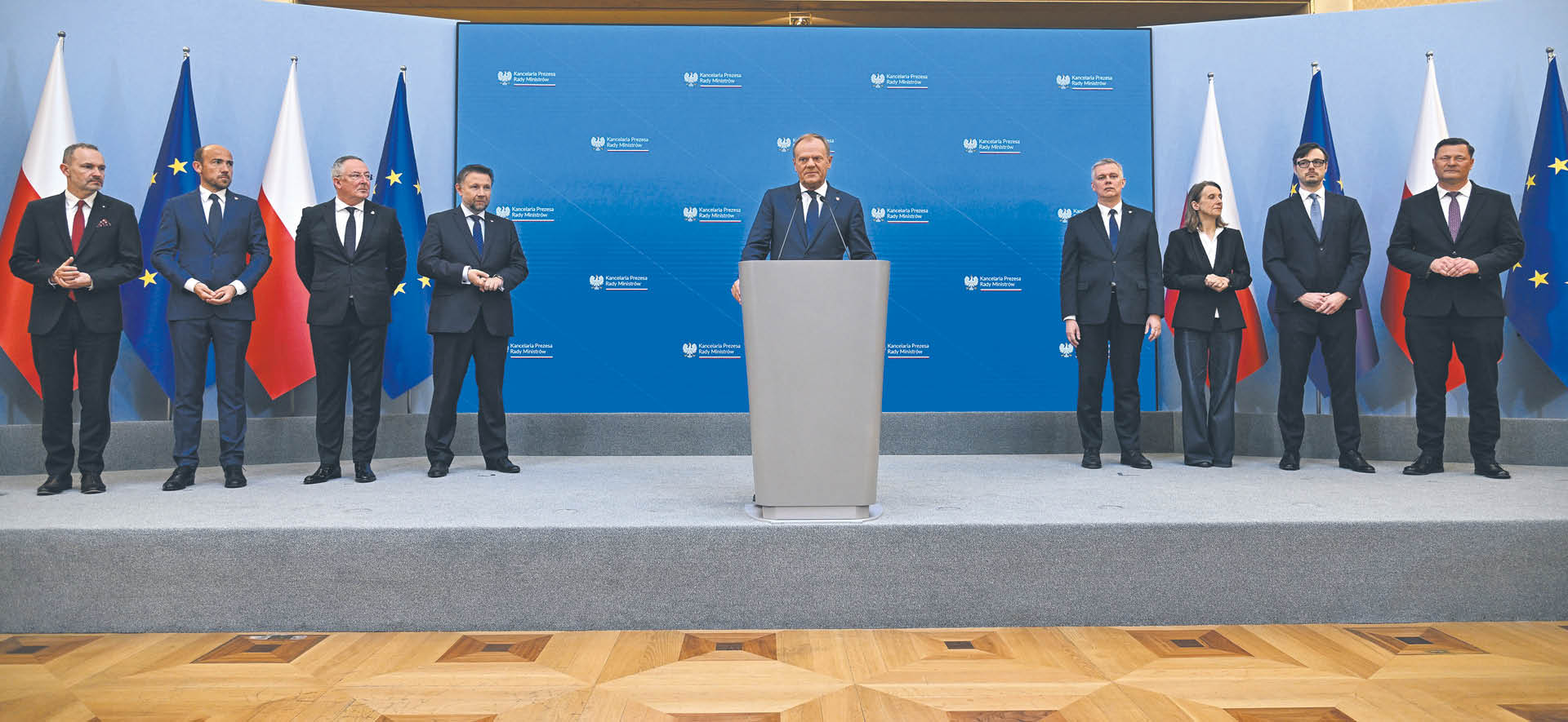 Nowych ministrów przedstawił premier Donald Tusk