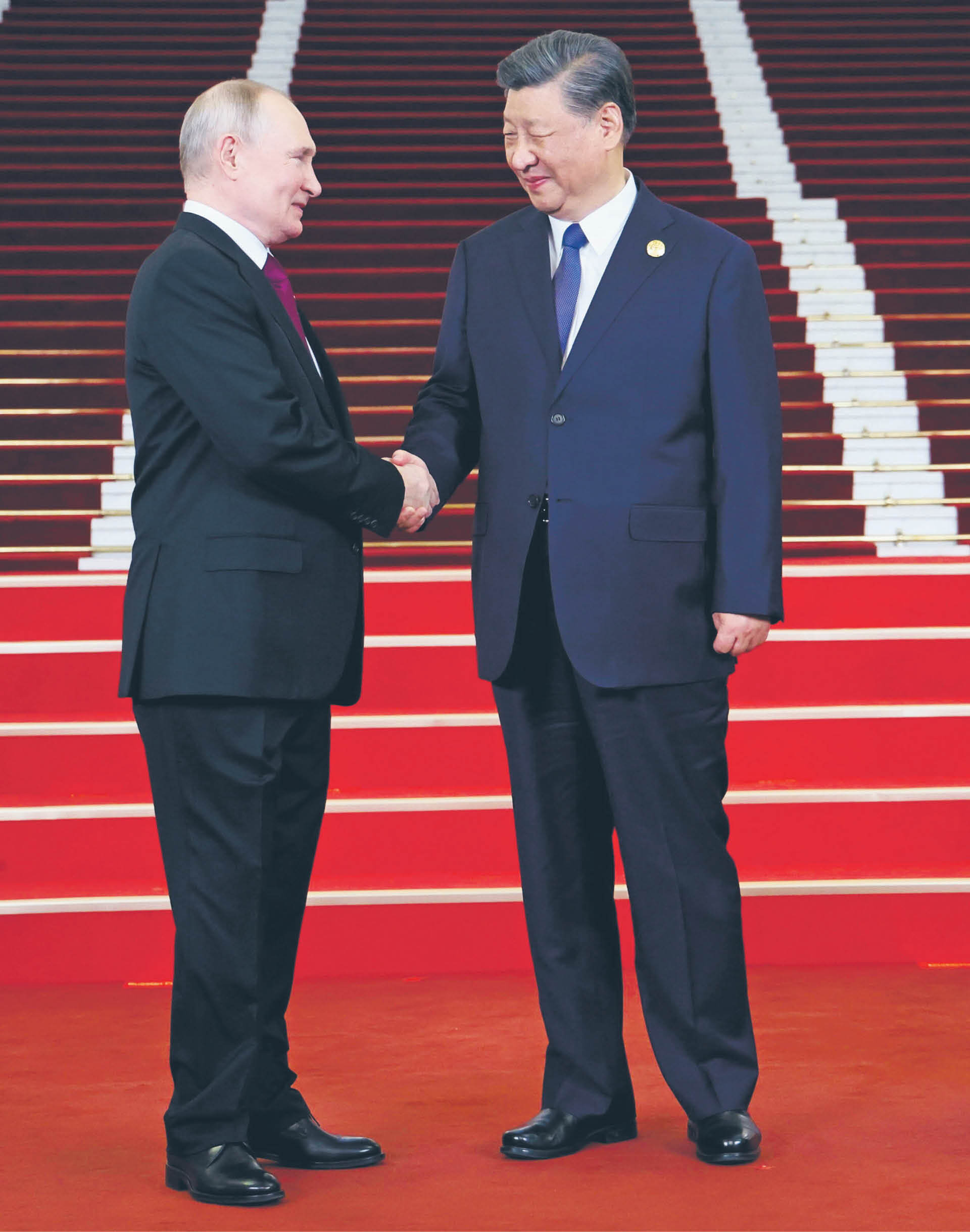 Władimir Putin i Xi Jinping podczas poprzedniego spotkania w Pekinie, 17 października 2023 r.