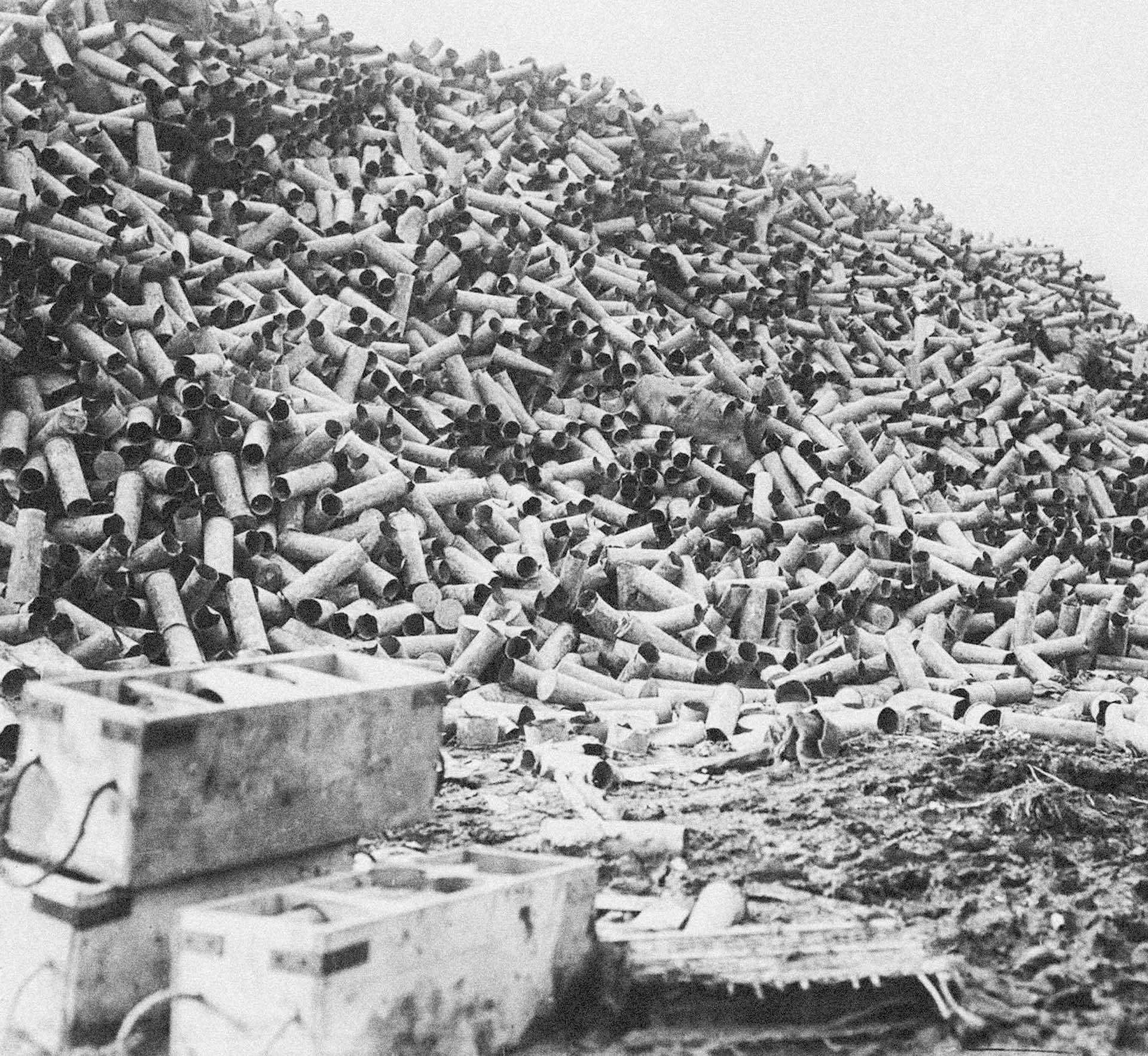W tygodniu poprzedzającym bitwę nad Sommą wystrzelono ponad 1,5 mln pocisków artyleryjskich