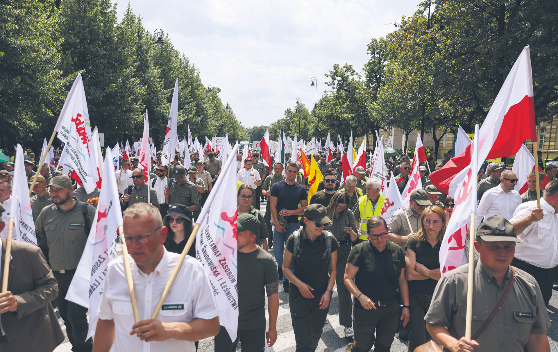 Według szefa Związku Leśników Polskich w protestach wzięło udział kilka tysięcy osób