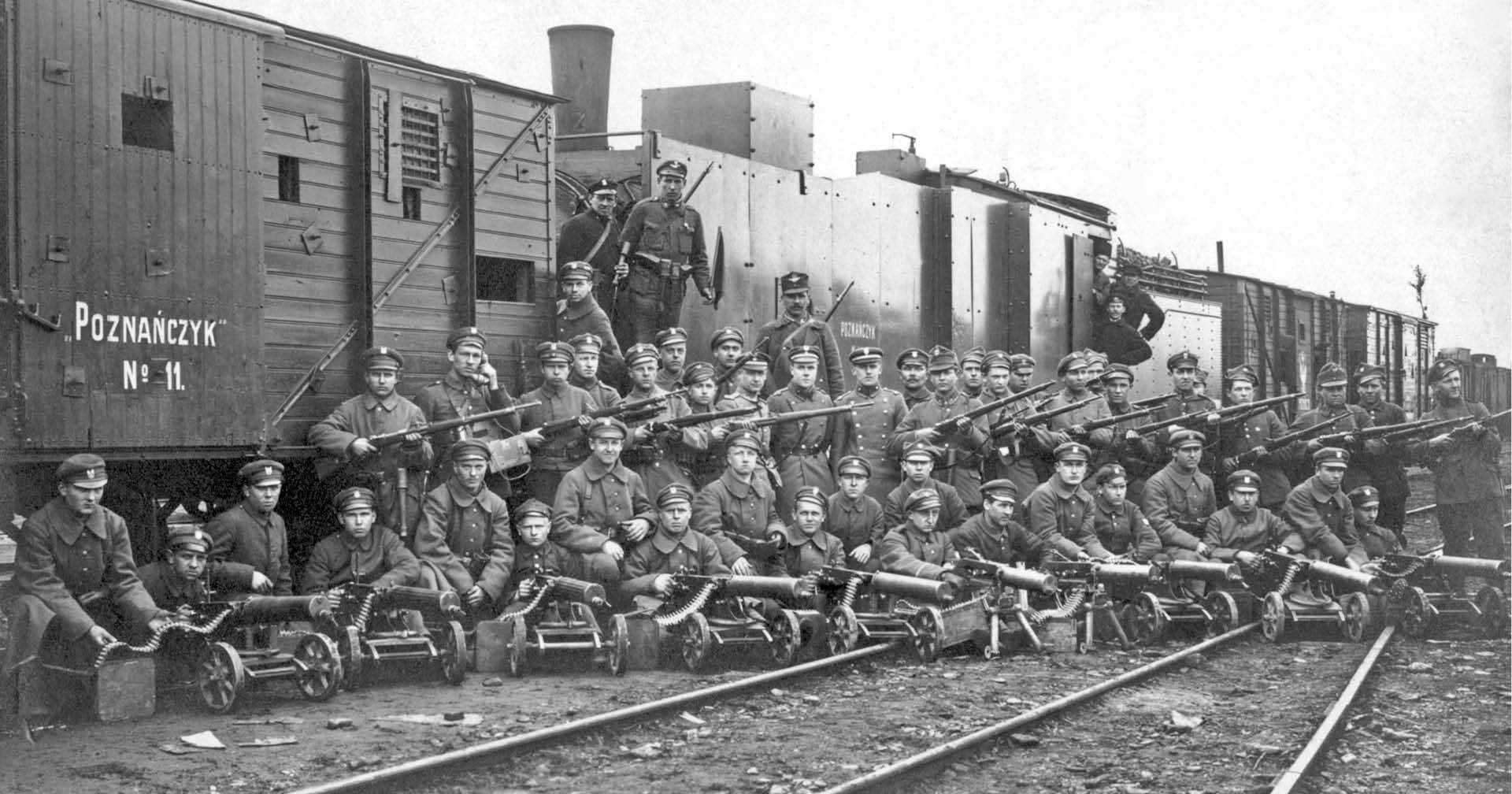 Oddział szturmowy polskiego pociągu pancernego „Poznańczyk”, 1920 r.