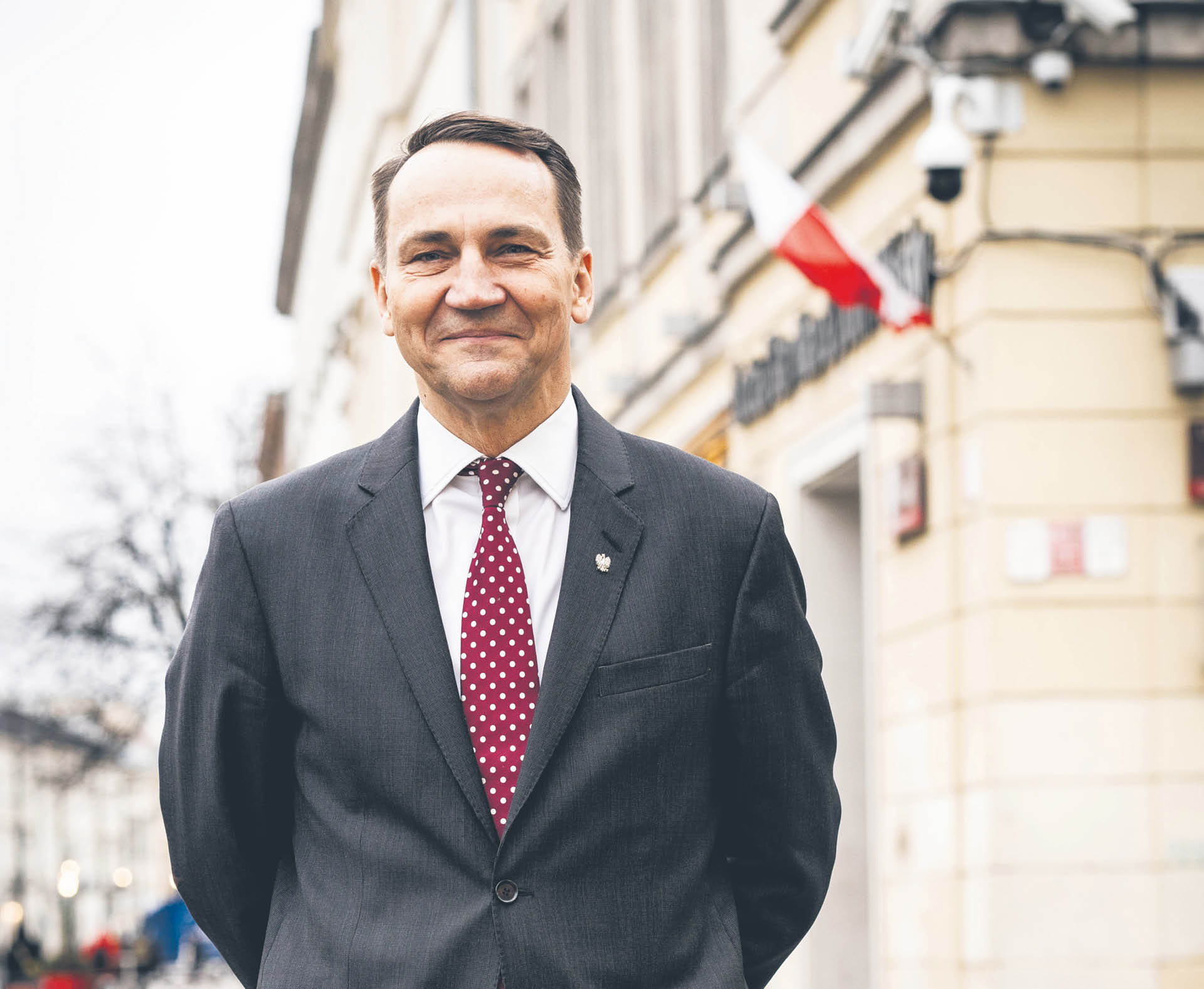 Radosław Sikorski, minister spraw zagranicznych. Sprawował tę funkcję też w latach 2007–2014. W latach 2019–2023 był posłem do Parlamentu Europejskiego, a w latach 2014–2015 marszałkiem Sejmu