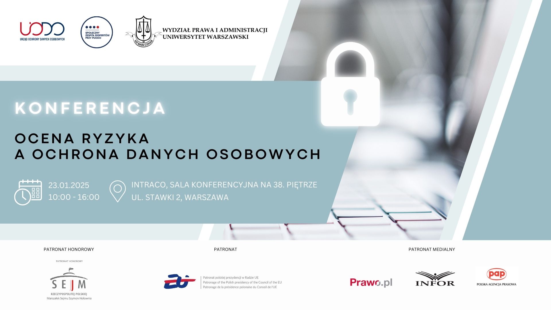 Konferencja „Ocena ryzyka a ochrona danych osobowych”