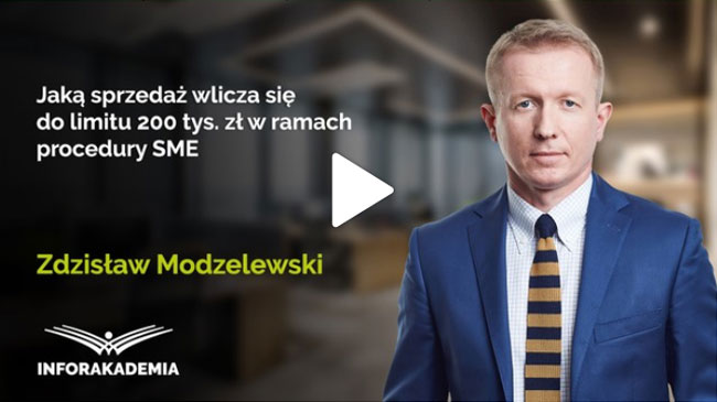 Jaką sprzedaż wlicza się do limitu 200 tys. zł w ramach procedury SME