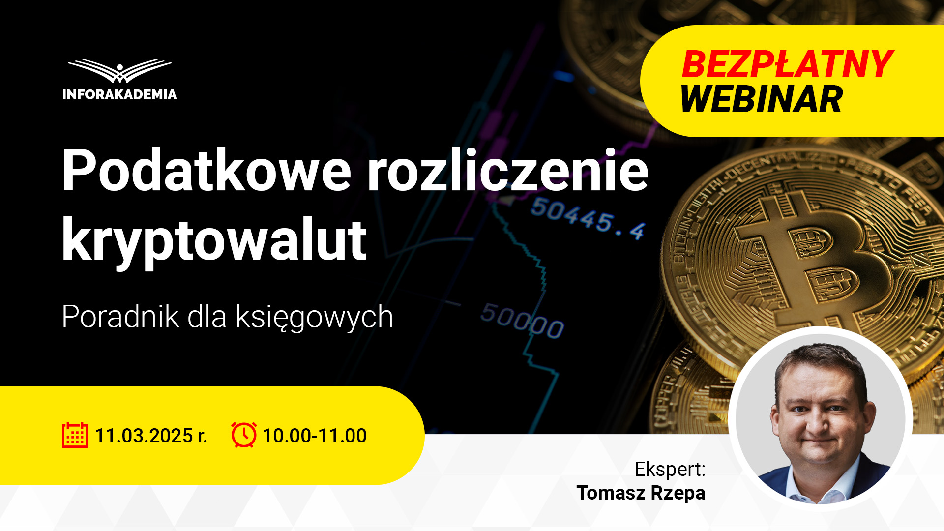 Bezpłatny webinar: Podatkowe rozliczenie kryptowalut. Poradnik dla księgowych