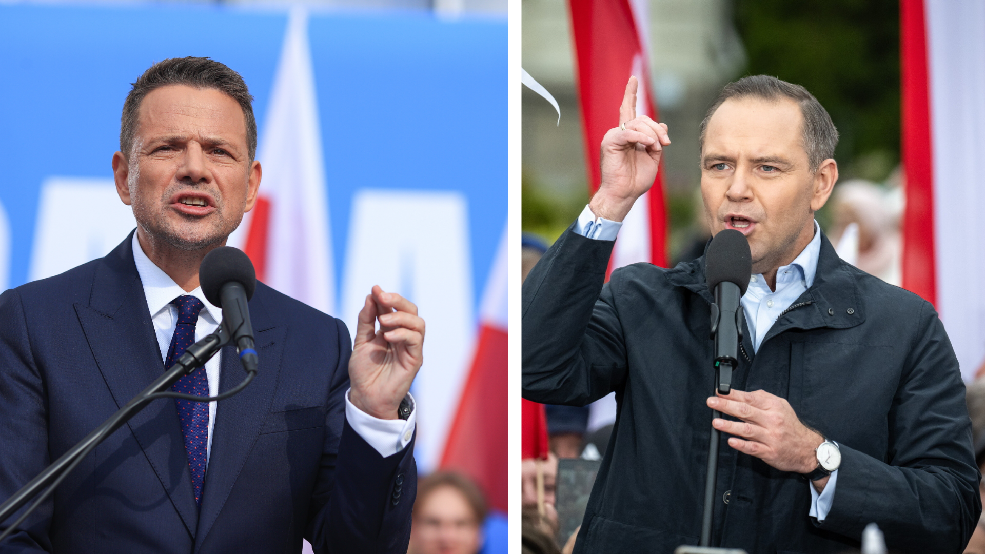 Sondaże przed II turą wyborów prezydenckich: Trzaskowski - 47-45 proc., Nawrocki 45-43 proc. Nadal dużo niezdecydowanych: 7-10 proc.