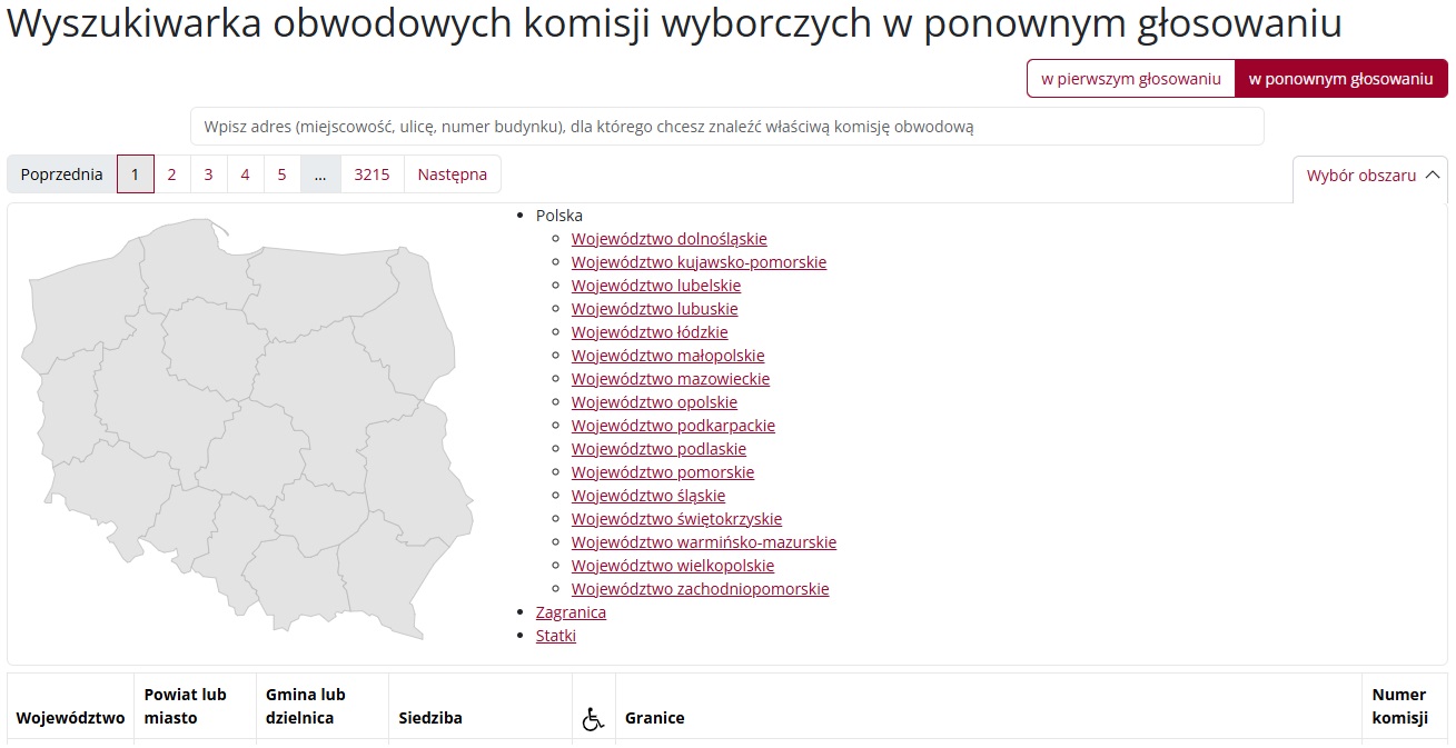 Gdzie głosować? Wybory prezydenckie 2025 [WYSZUKIWARKA]