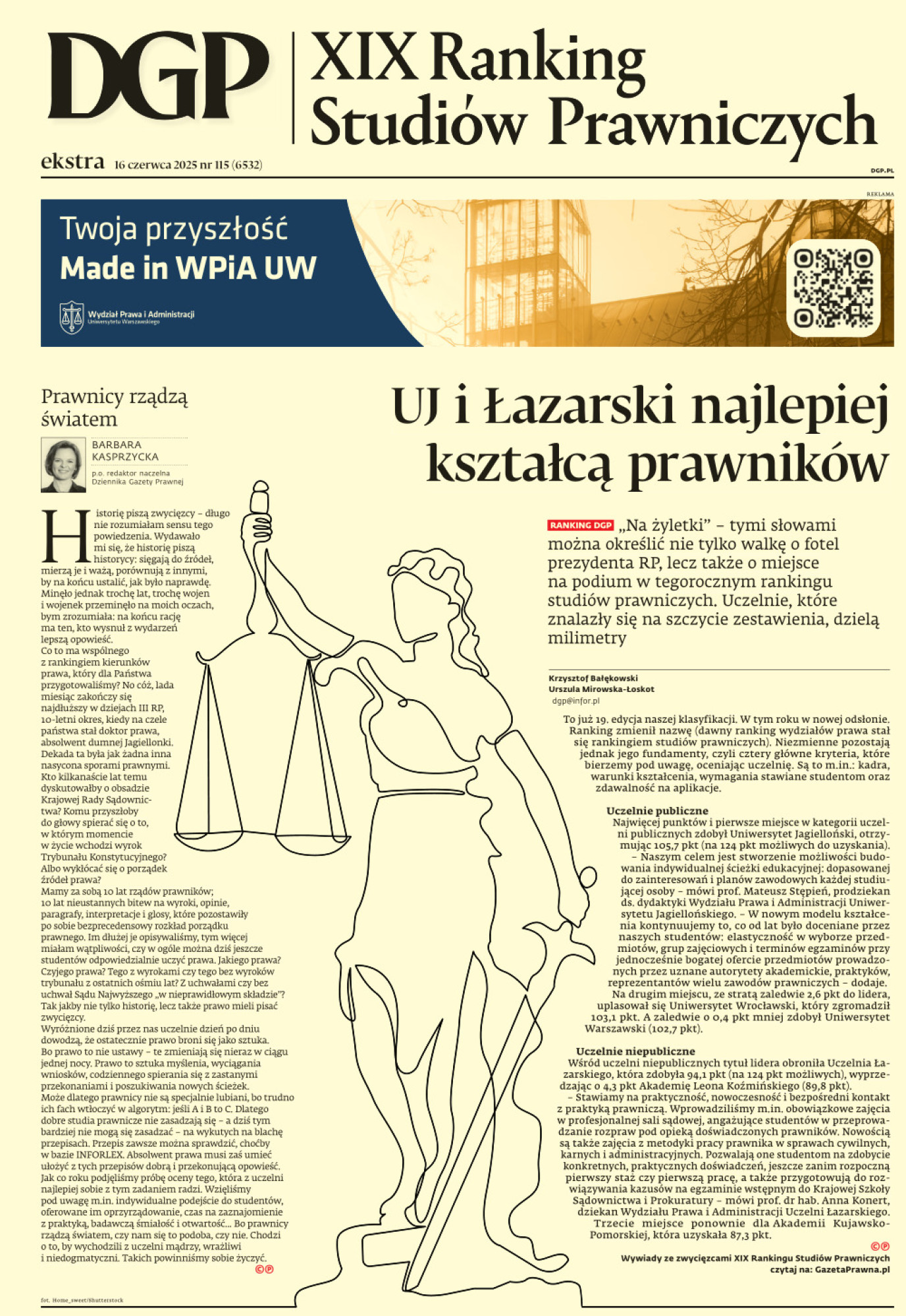 XIX Ranking Studiów Prawniczych