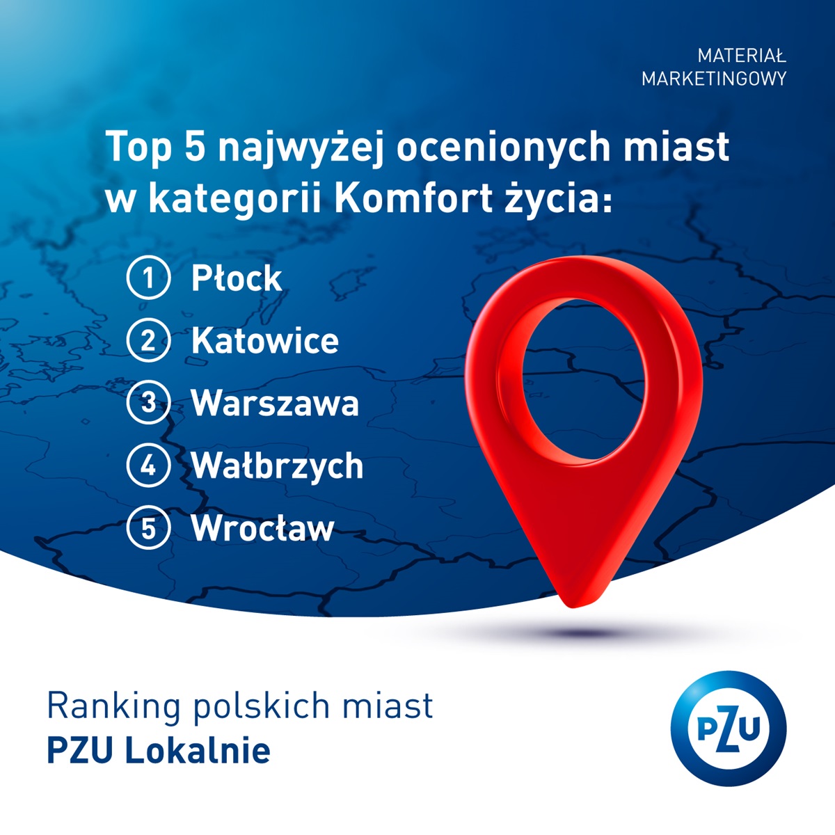 Warszawa, Lublin i Olsztyn na czele rankingu polskich miast PZU Lokalnie