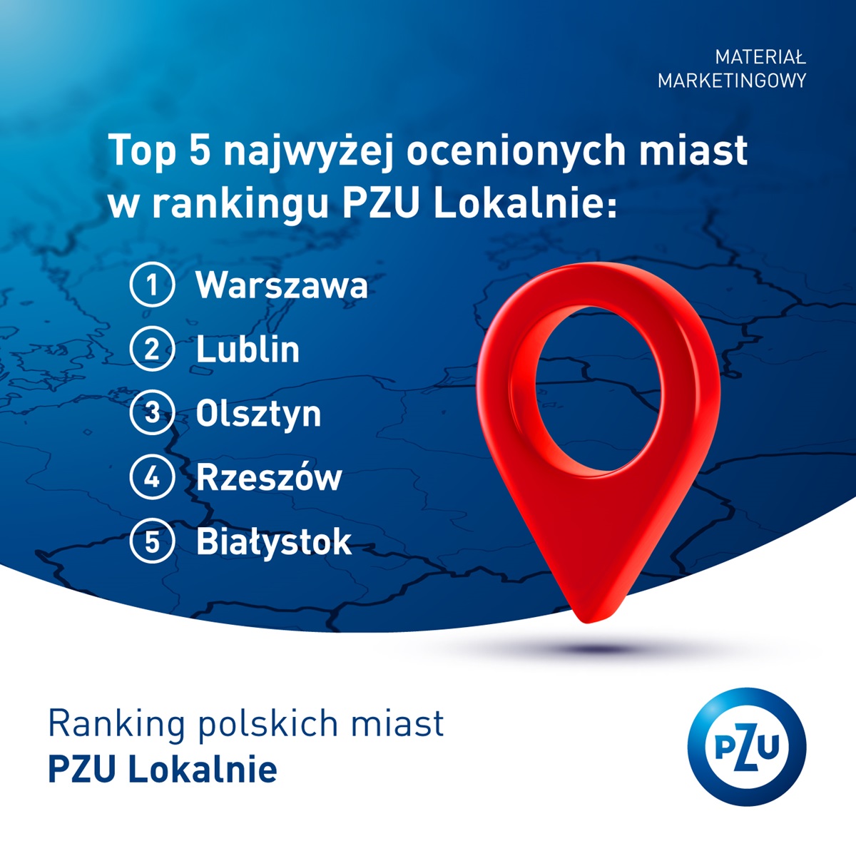 Warszawa, Lublin i Olsztyn na czele rankingu polskich miast PZU Lokalnie