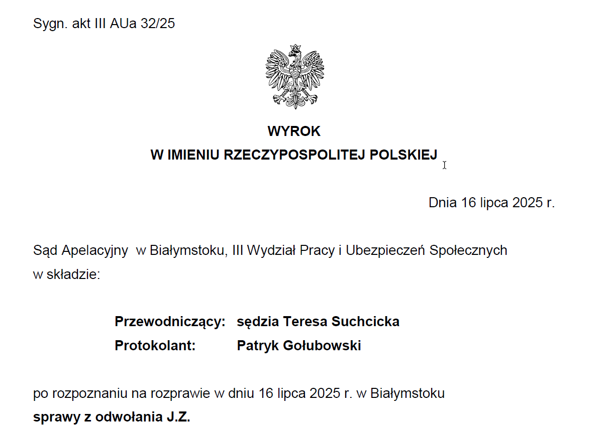 Duża podwyżka świadczenia dla mężczyzny z rocznika 1957. Kolejne prawomocne orzeczenie sądu powszechnego po wyroku TK z 4 czerwca 2024 r. SK 140/20