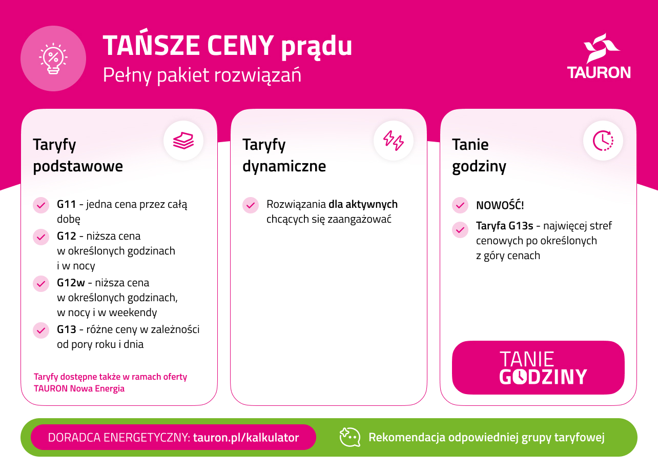 Tańszy prąd dla domu dzięki dopasowanej taryfie. TAURON uruchomił doradcę energetycznego