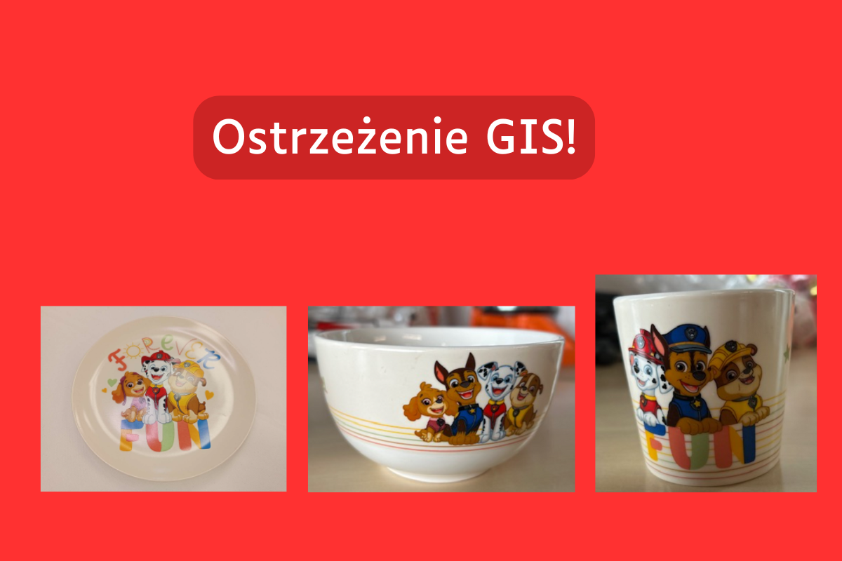 Ostrzeżenie GIS. Z Pepco wycofano ceramiczne kubki, miski i talerze z Psim Patrolem