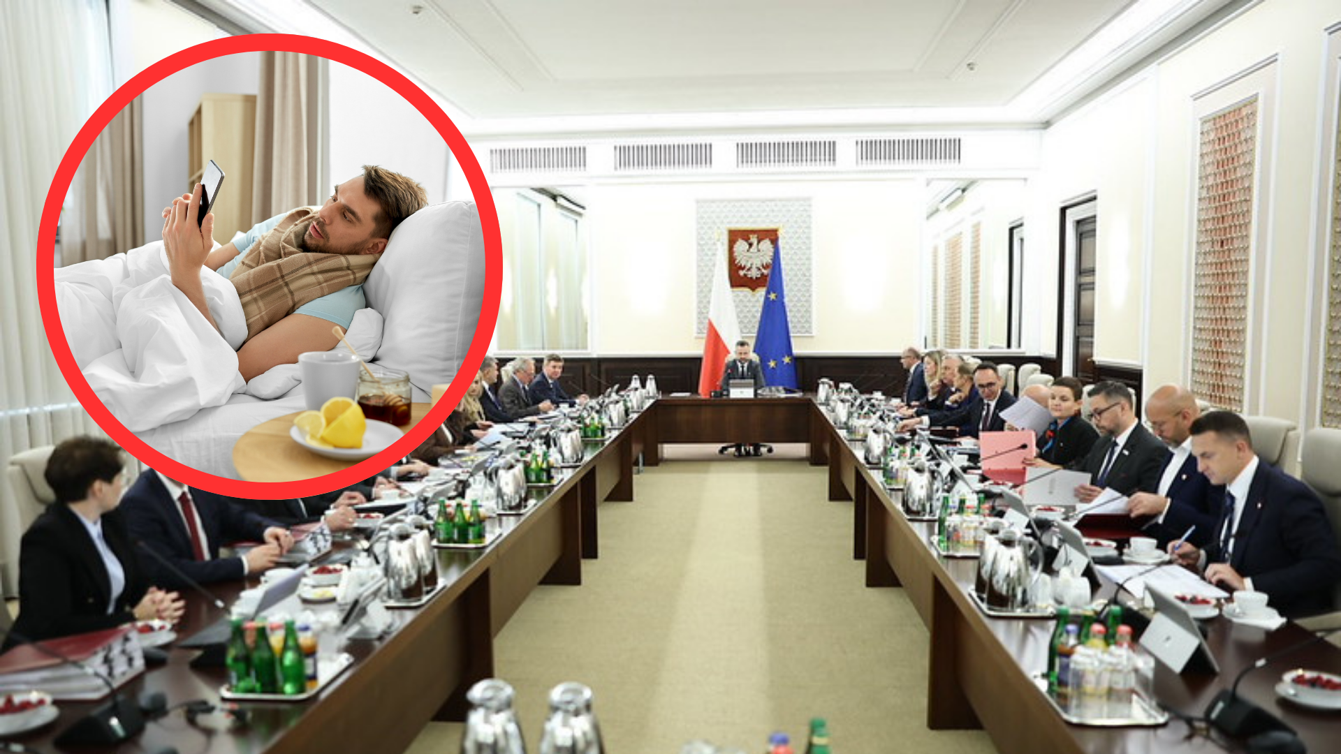 Rewolucja w L4 „przyklepana” przez rząd: w czasie zwolnienia, pracownik (od czasu do czasu) będzie musiał odebrać telefon od szefa i odpisać na e-maila, ale będzie też mógł pobierać jednocześnie zasiłek chorobowy i 100 proc. wynagrodzenia