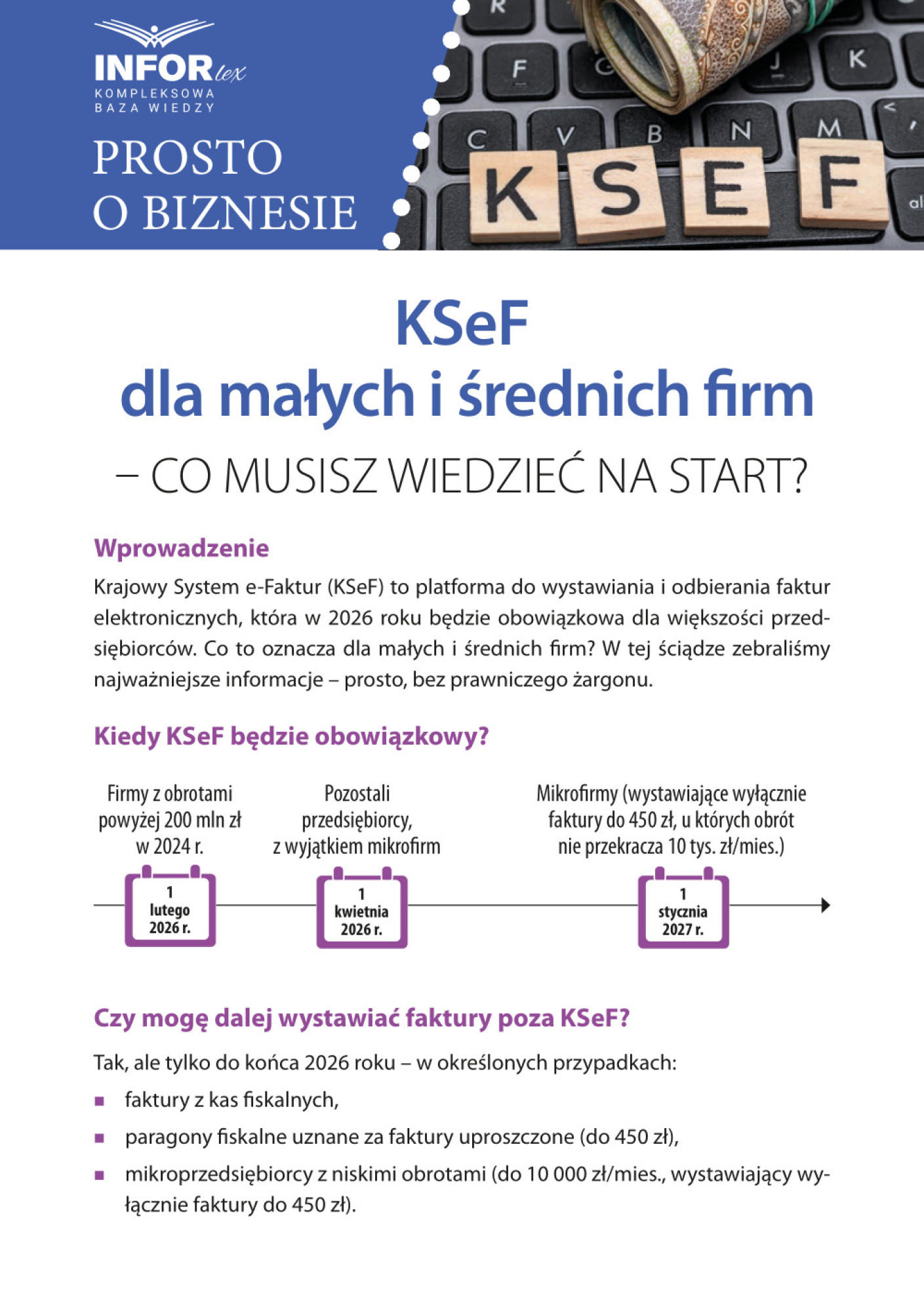 KSeF dla małych i średnich firm