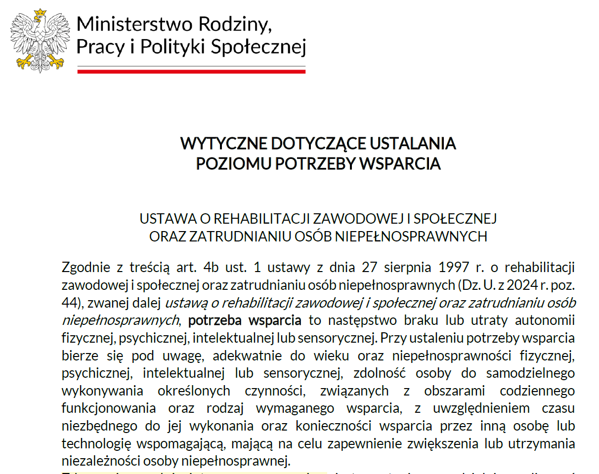 Wytyczne dla WZON. Źle dla świadczeń. Przez limit wieku. Strona rządowa ma swoje argumenty. Osoby niepełnosprawne swoje [Dokument]
