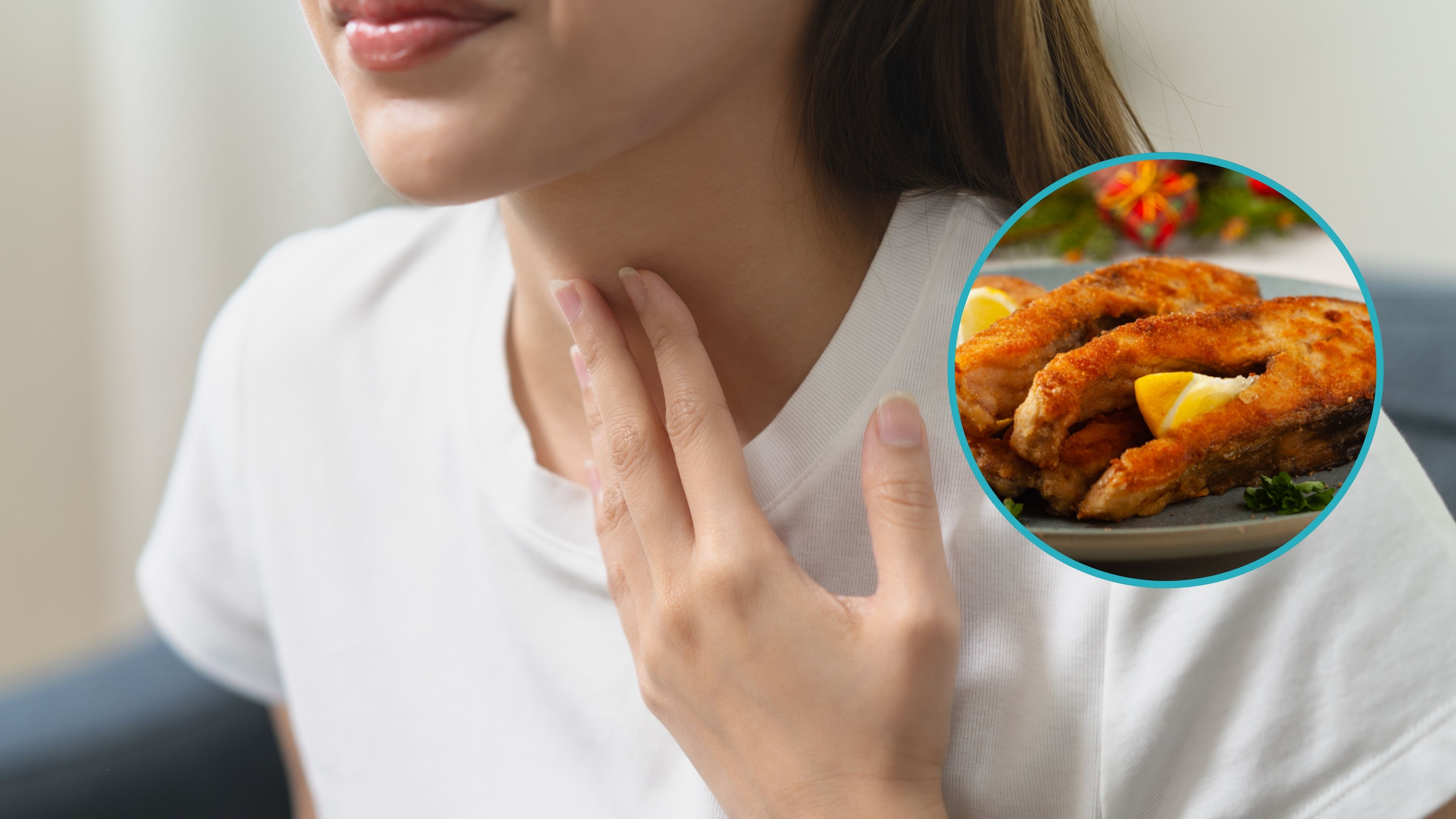 Pierwsza pomoc w razie połknięcia ości ryby. Zagryzanie chlebem to popularny błąd