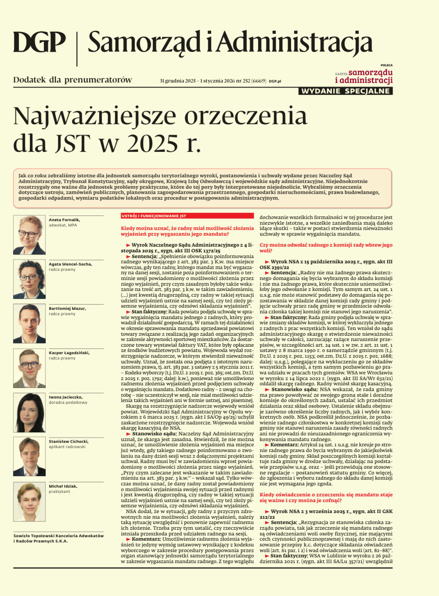 Samorząd i Administracja - wydanie specjalne