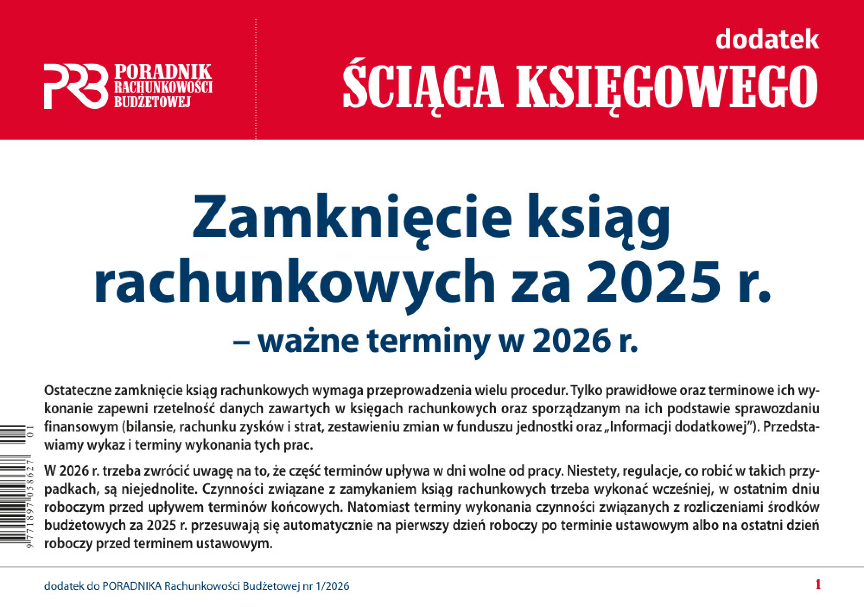 Poradnik Rachunkowości Budżetowej